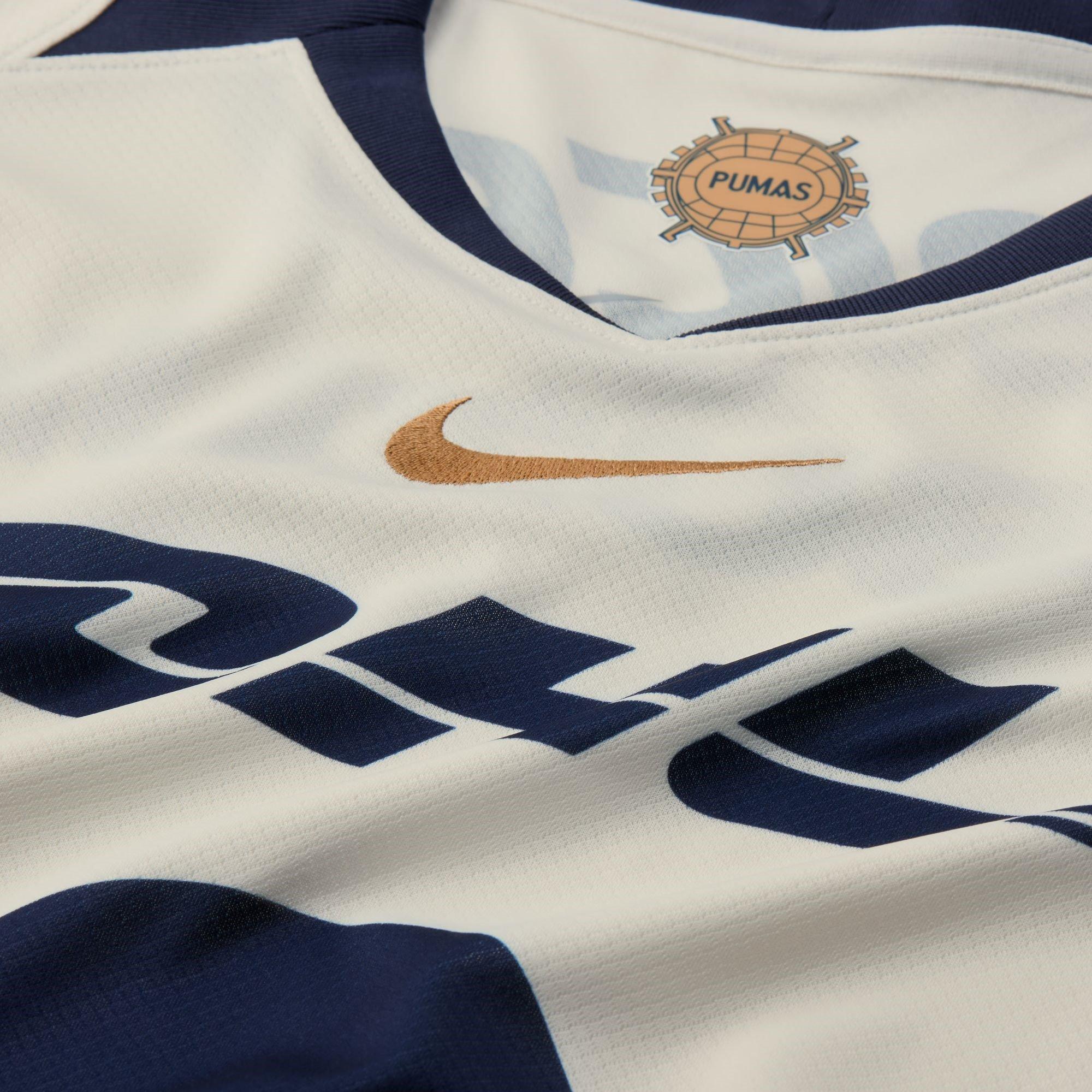Sail/Gold - Nike - Pumas UNAM Home Shirt 2025 2026 Adults - 11