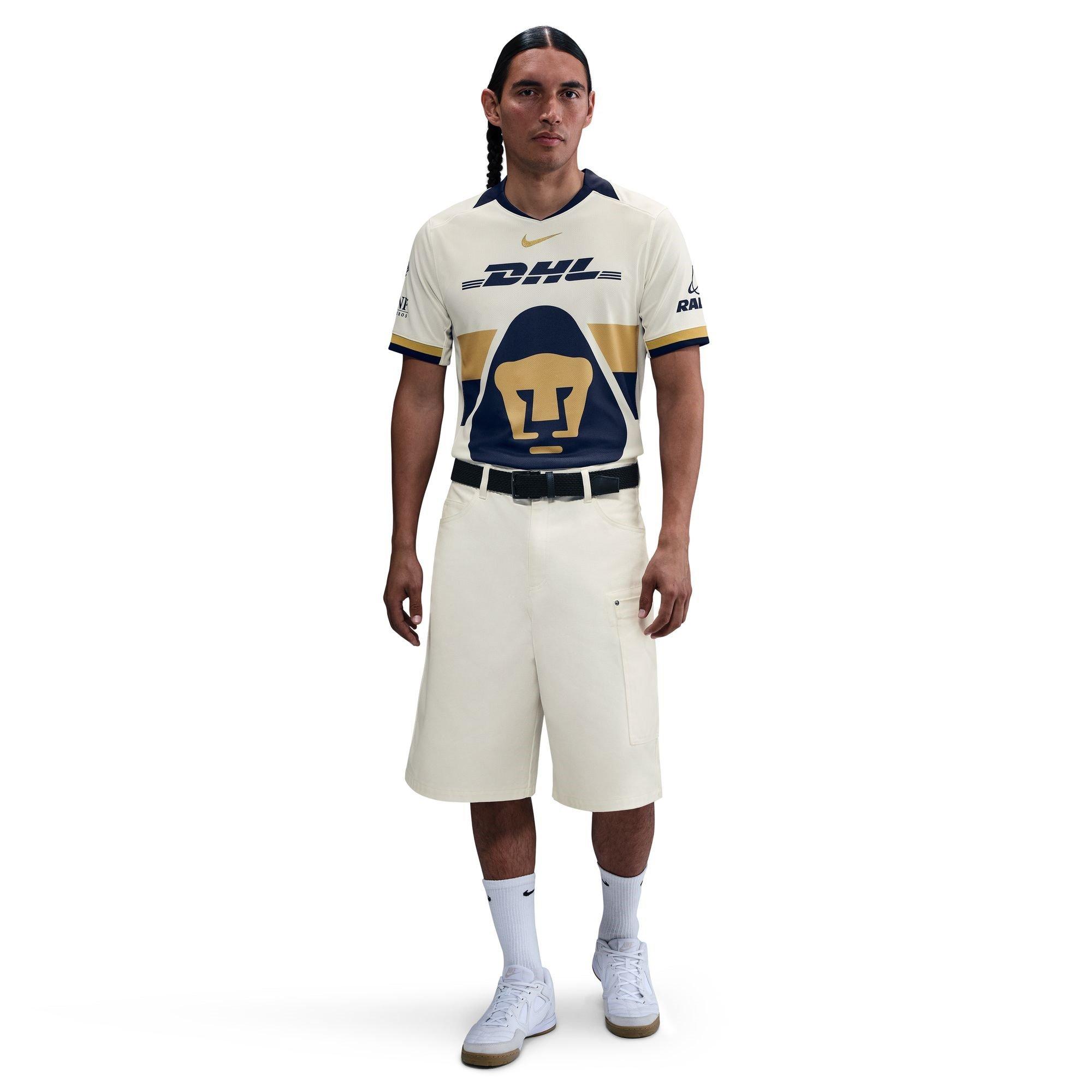 Sail/Gold - Nike - Pumas UNAM Home Shirt 2025 2026 Adults - 3