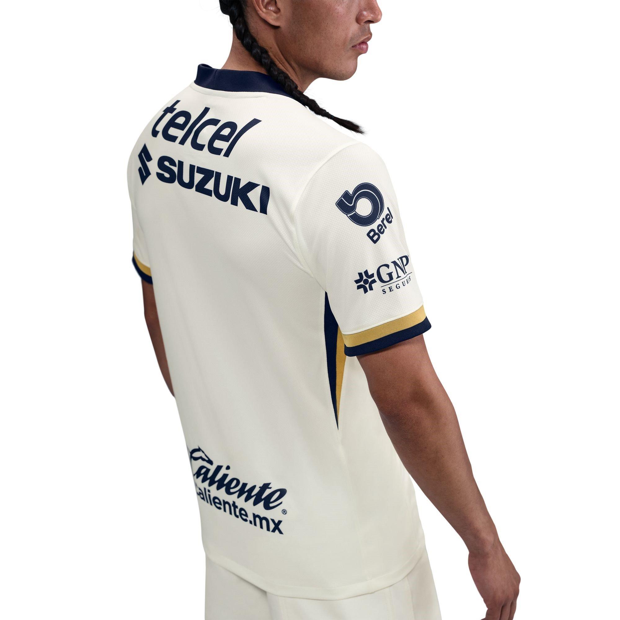 Sail/Gold - Nike - Pumas UNAM Home Shirt 2025 2026 Adults - 6