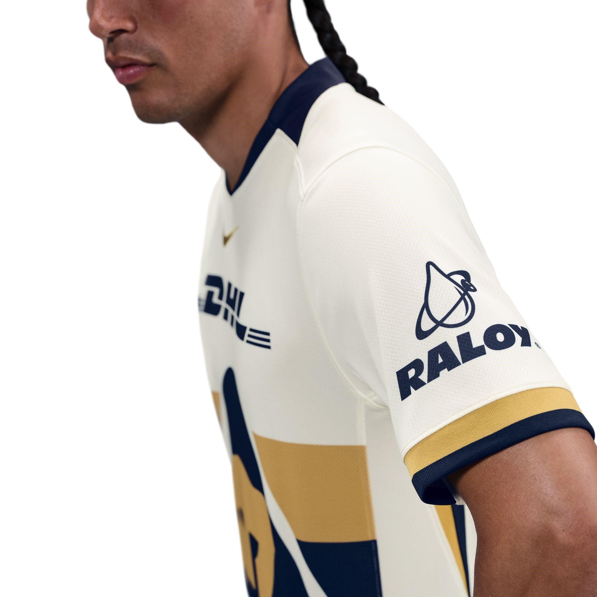 Sail/Gold - Nike - Pumas UNAM Home Shirt 2025 2026 Adults - 10