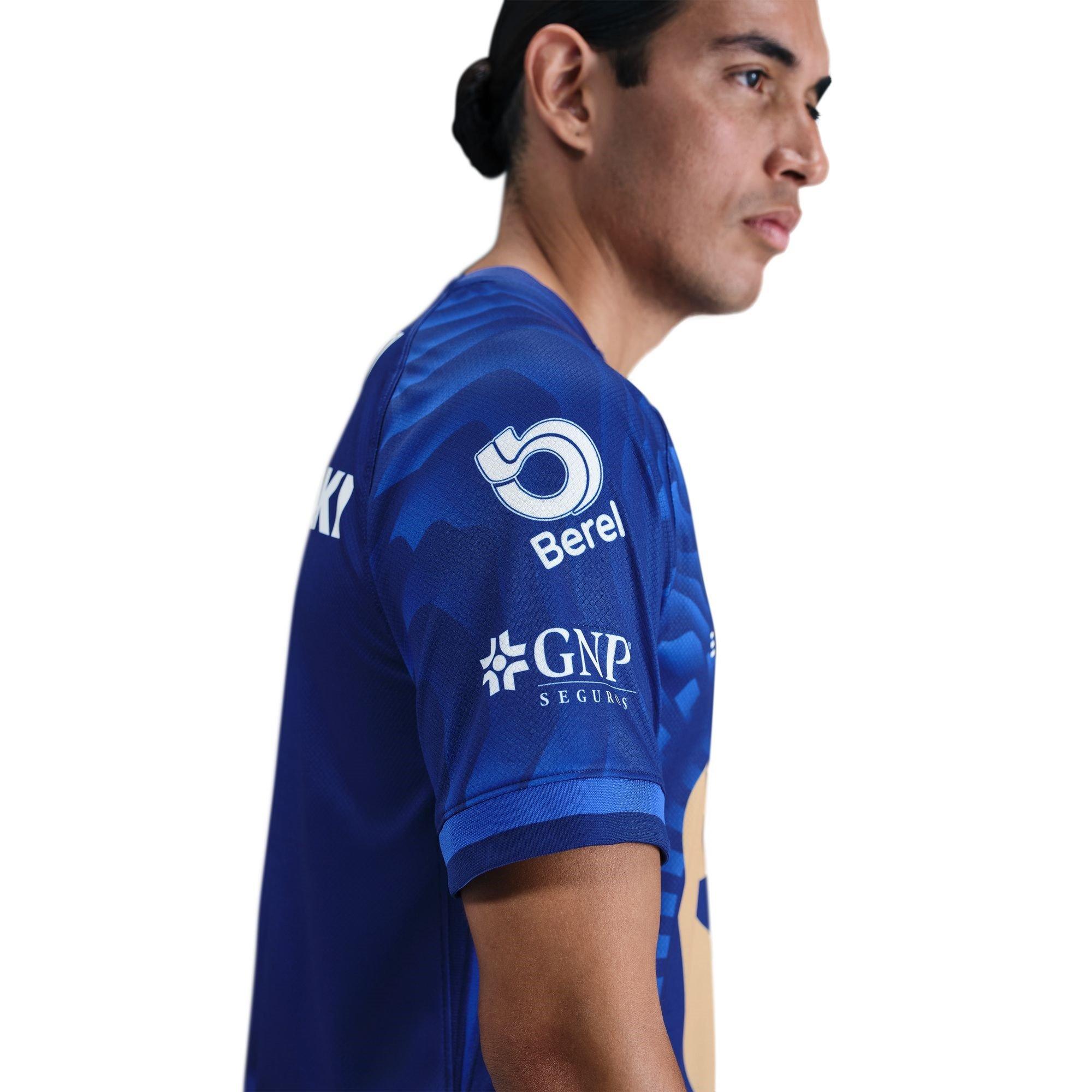 Blue/Gold - Nike - Pumas UNAM Away Shirt 2025 2026 Adults - 11