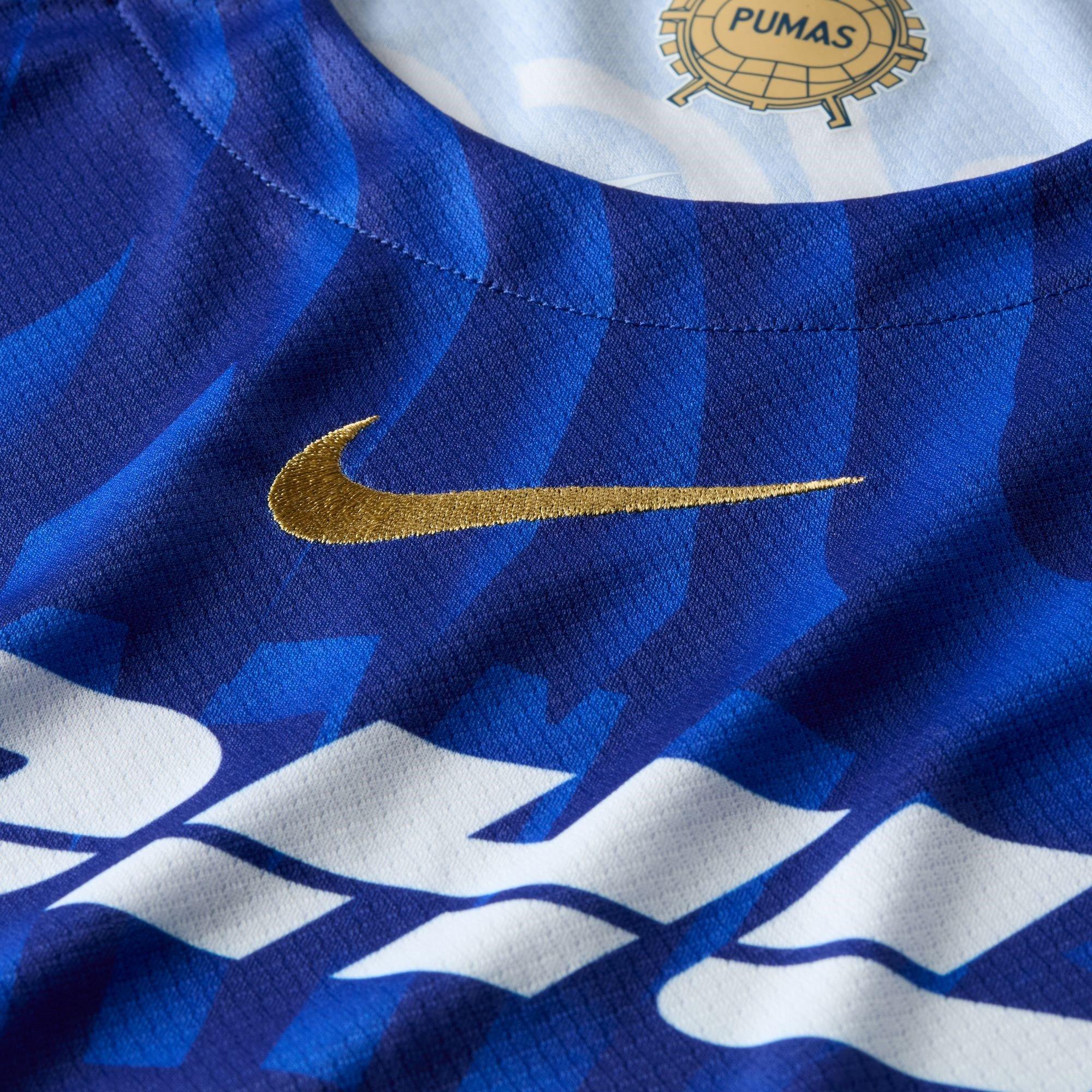 Blue/Gold - Nike - Pumas UNAM Away Shirt 2025 2026 Adults - 12