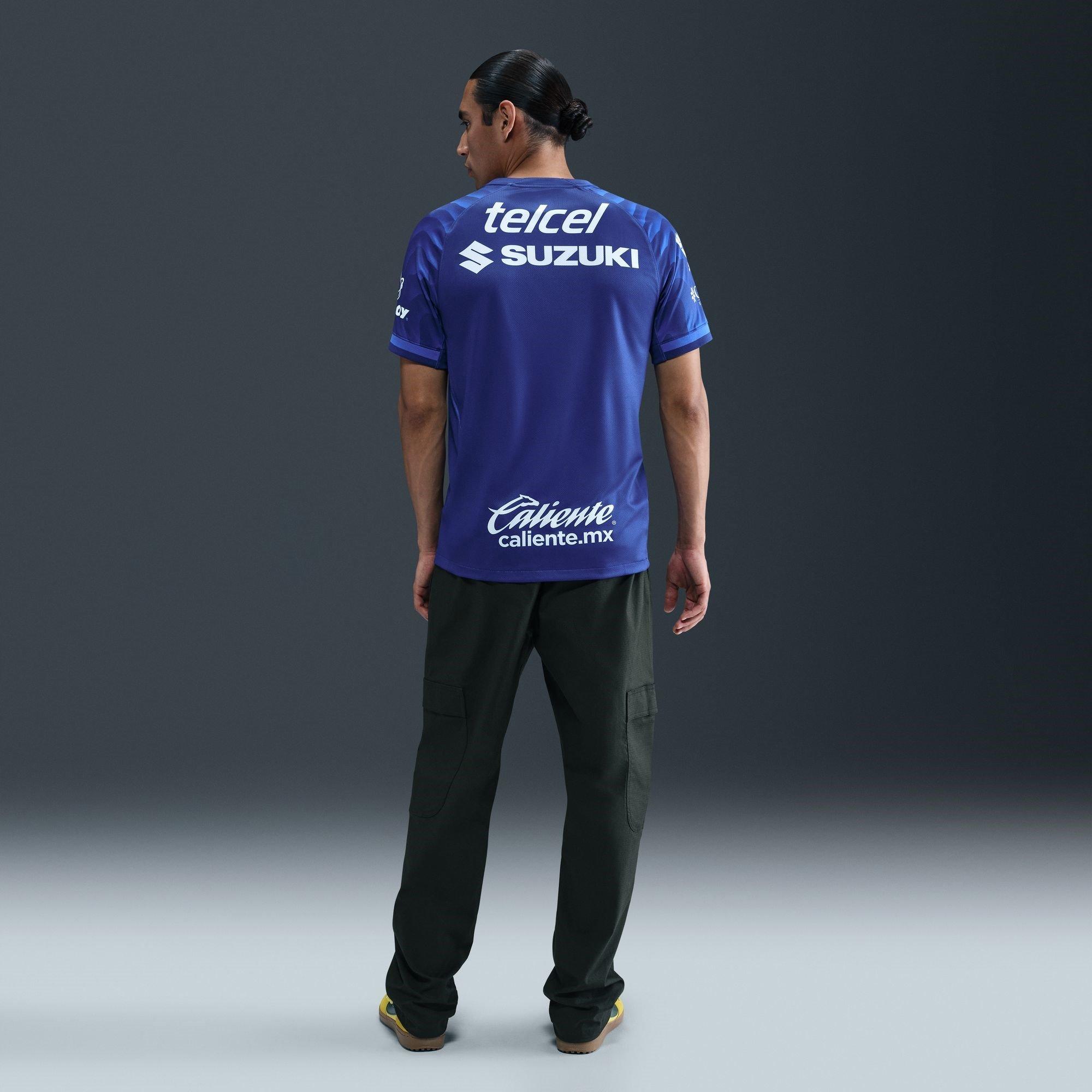 Blue/Gold - Nike - Pumas UNAM Away Shirt 2025 2026 Adults - 8