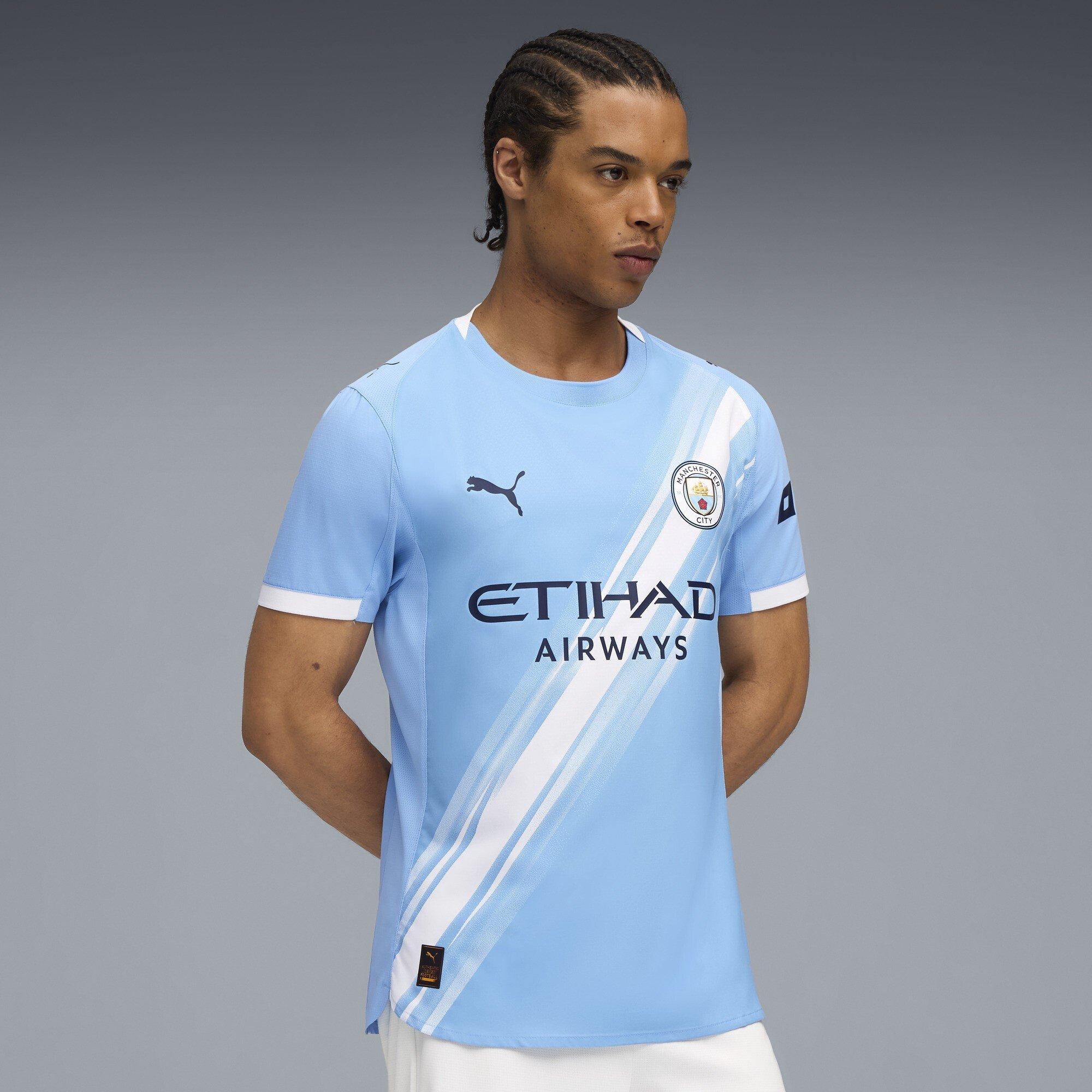Blue - Puma - Manchester City Home Shirt Authentic 2025 2026 Adults - 3