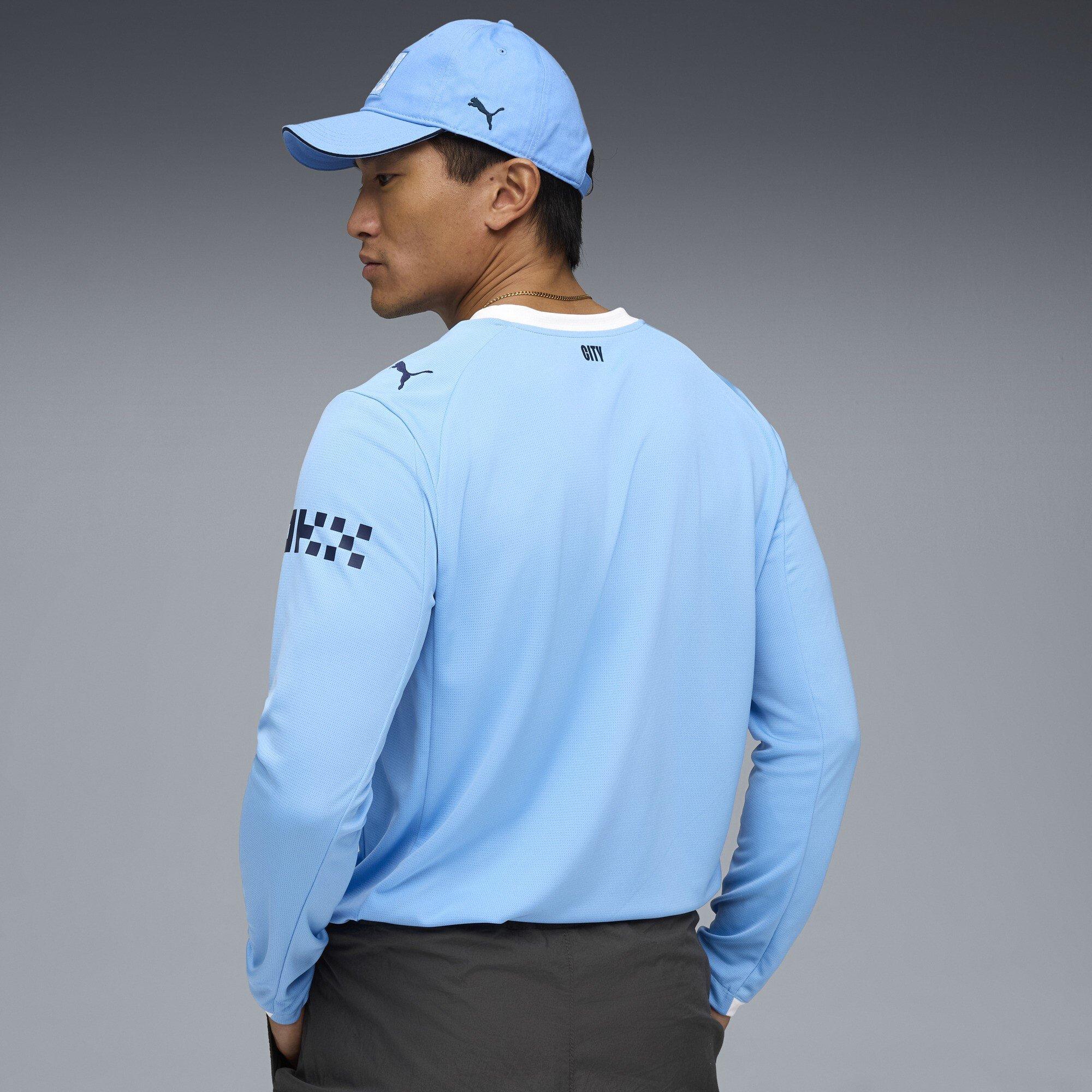 Azul - Puma - Manchester City Long Sleeve Home Shirt 2025 2026 Adults - 5