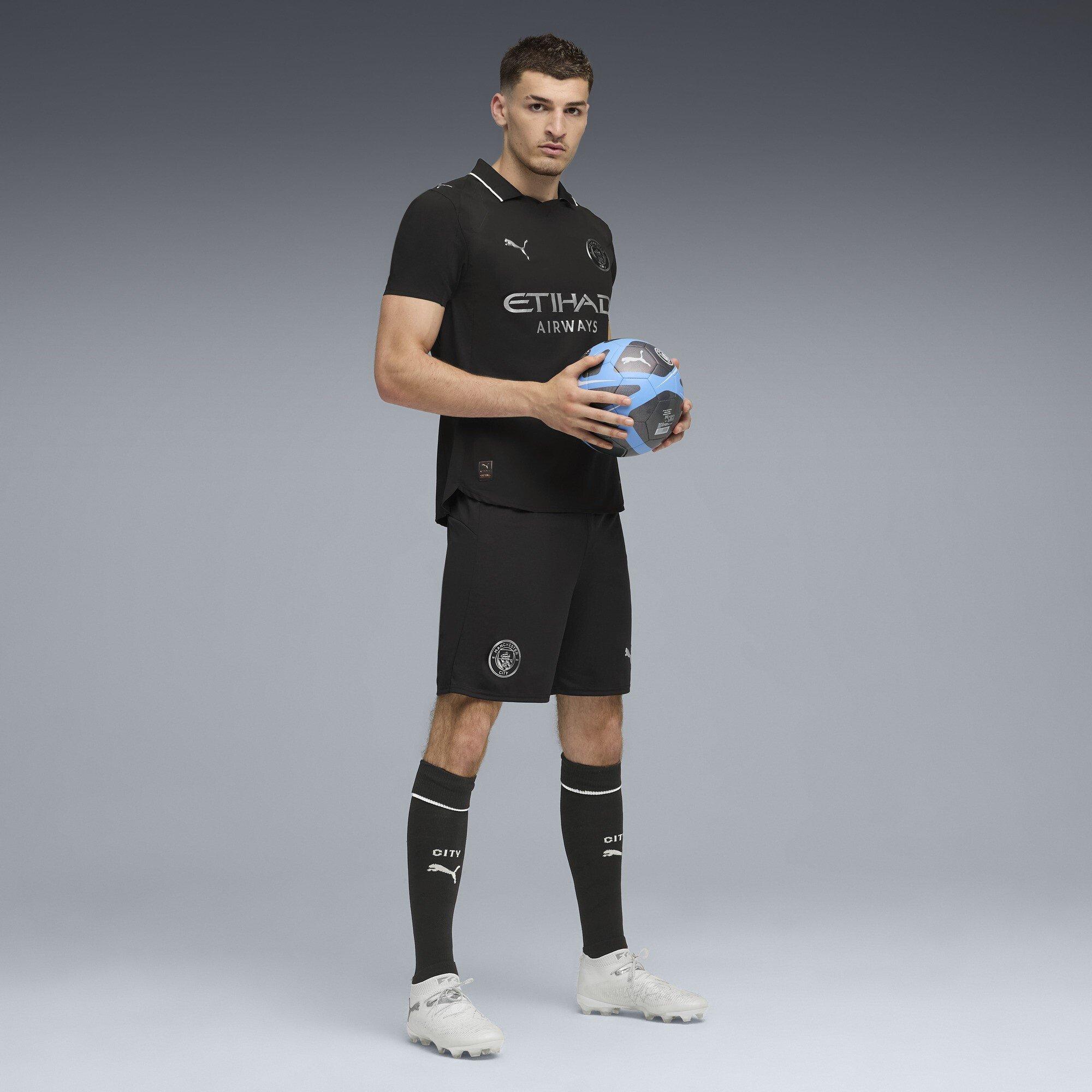 Black - Puma - Manchester City Authentic Away Kit 2025 2026 Adults - 7