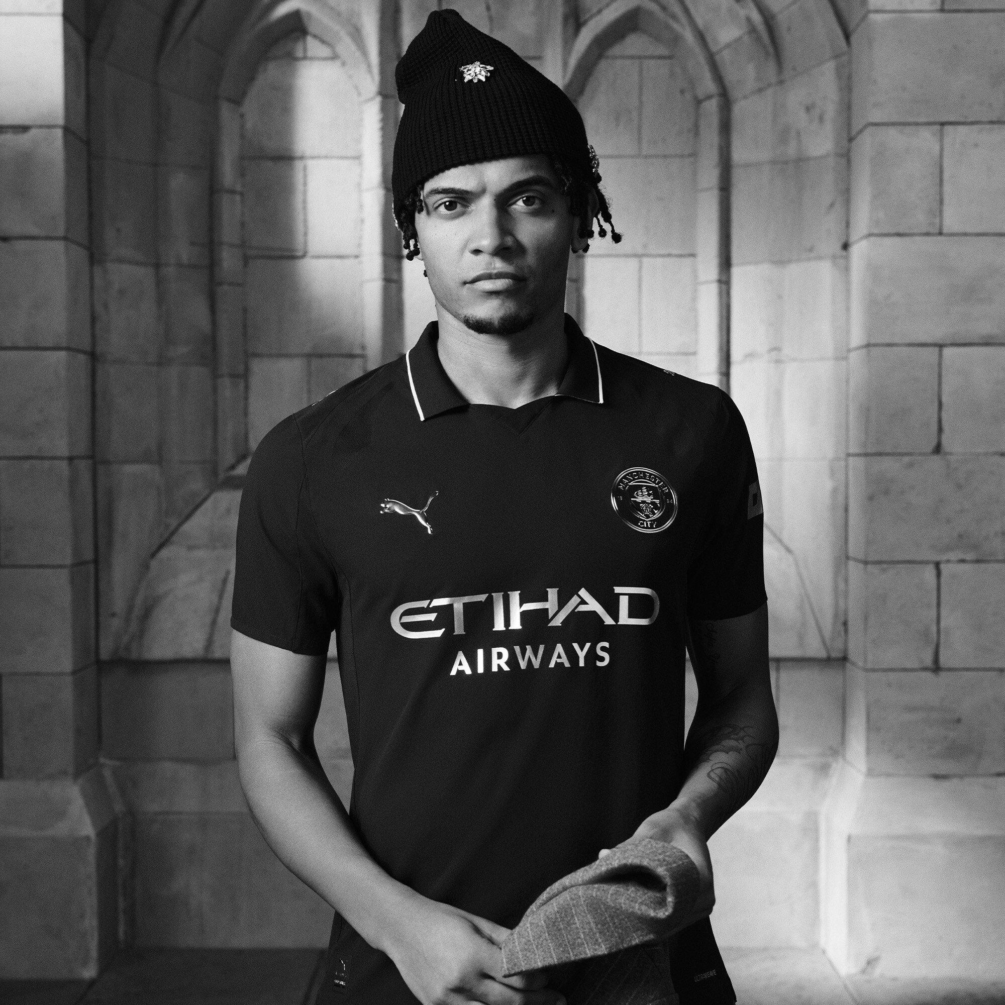 Black - Puma - Manchester City Authentic Away Kit 2025 2026 Adults - 8