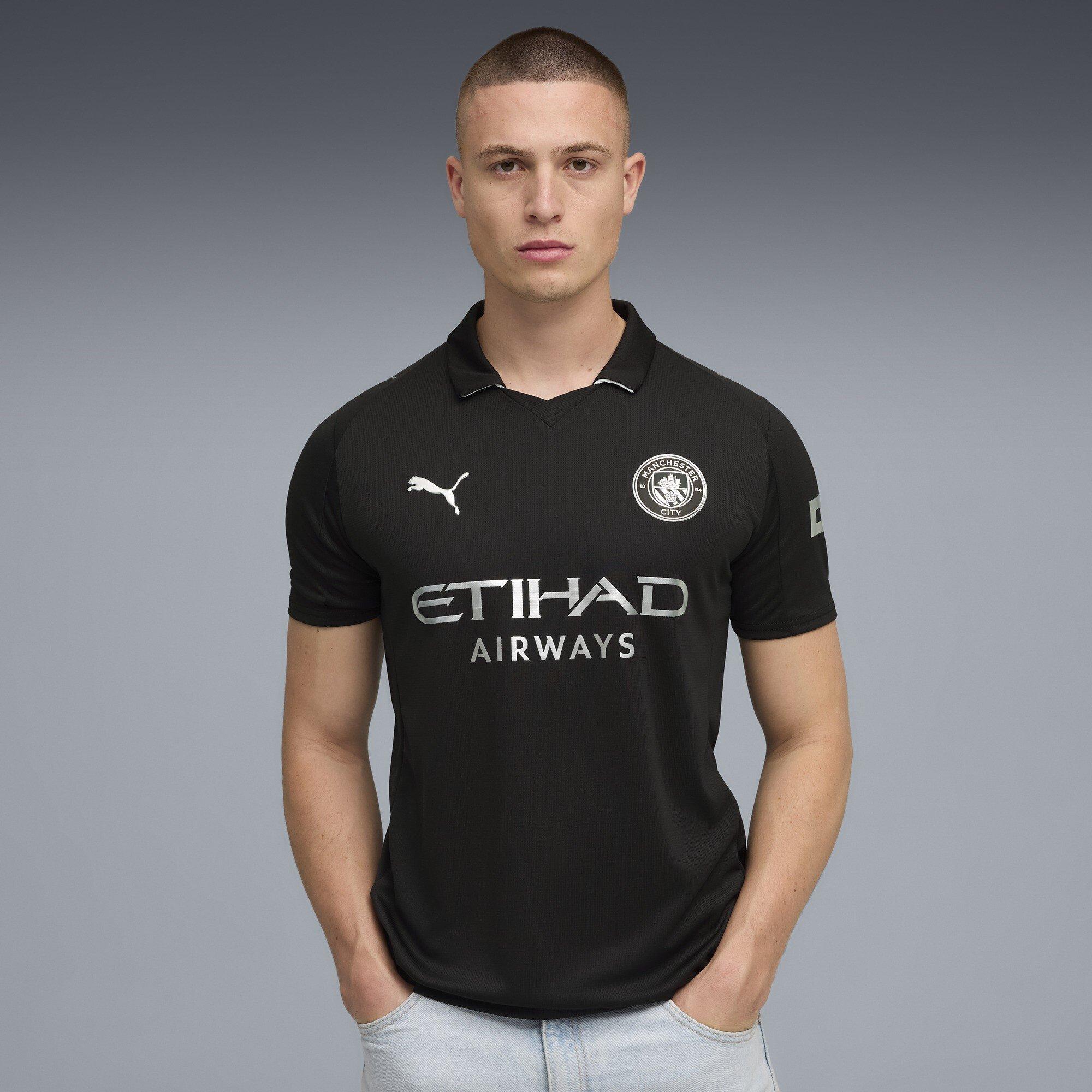 Black - Puma - Manchester City Away Kit 2025 2026 Adults - 3