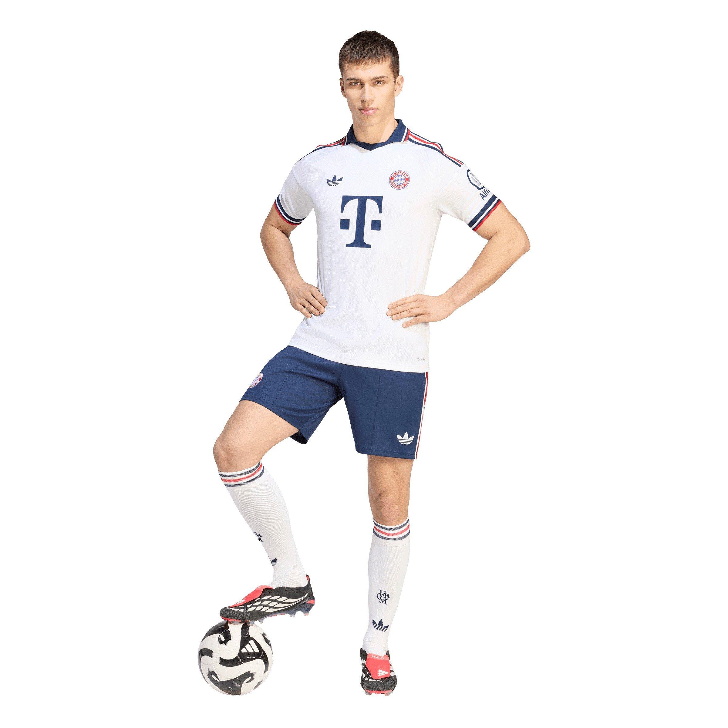 White/Navy - adidas - Bayern Munich Away Shirt 2026/27 Mens - 7