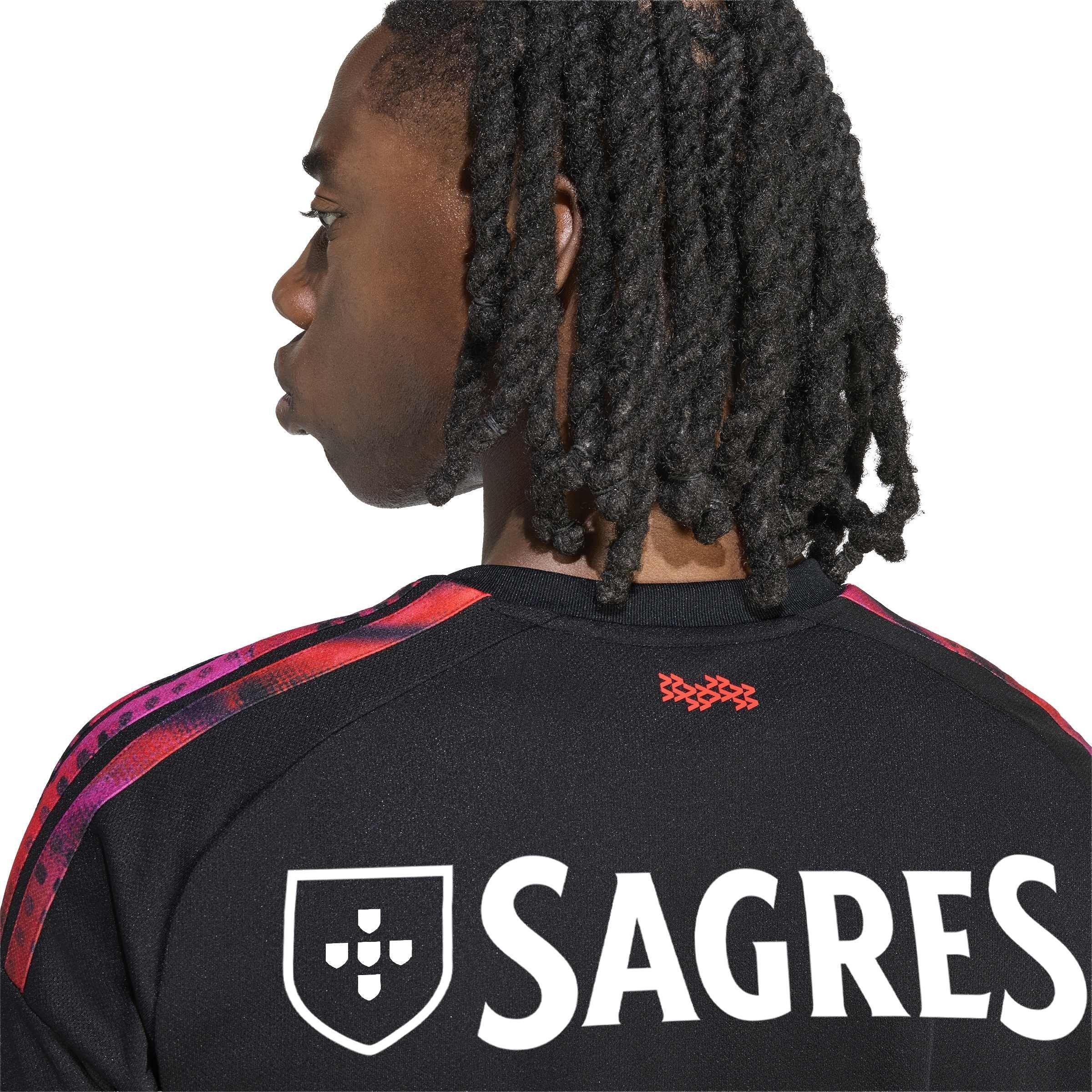 Black/Red - adidas - Men's Benfica Third 24/25 Short-Sleeve AEROREADY Football Shirt - 6