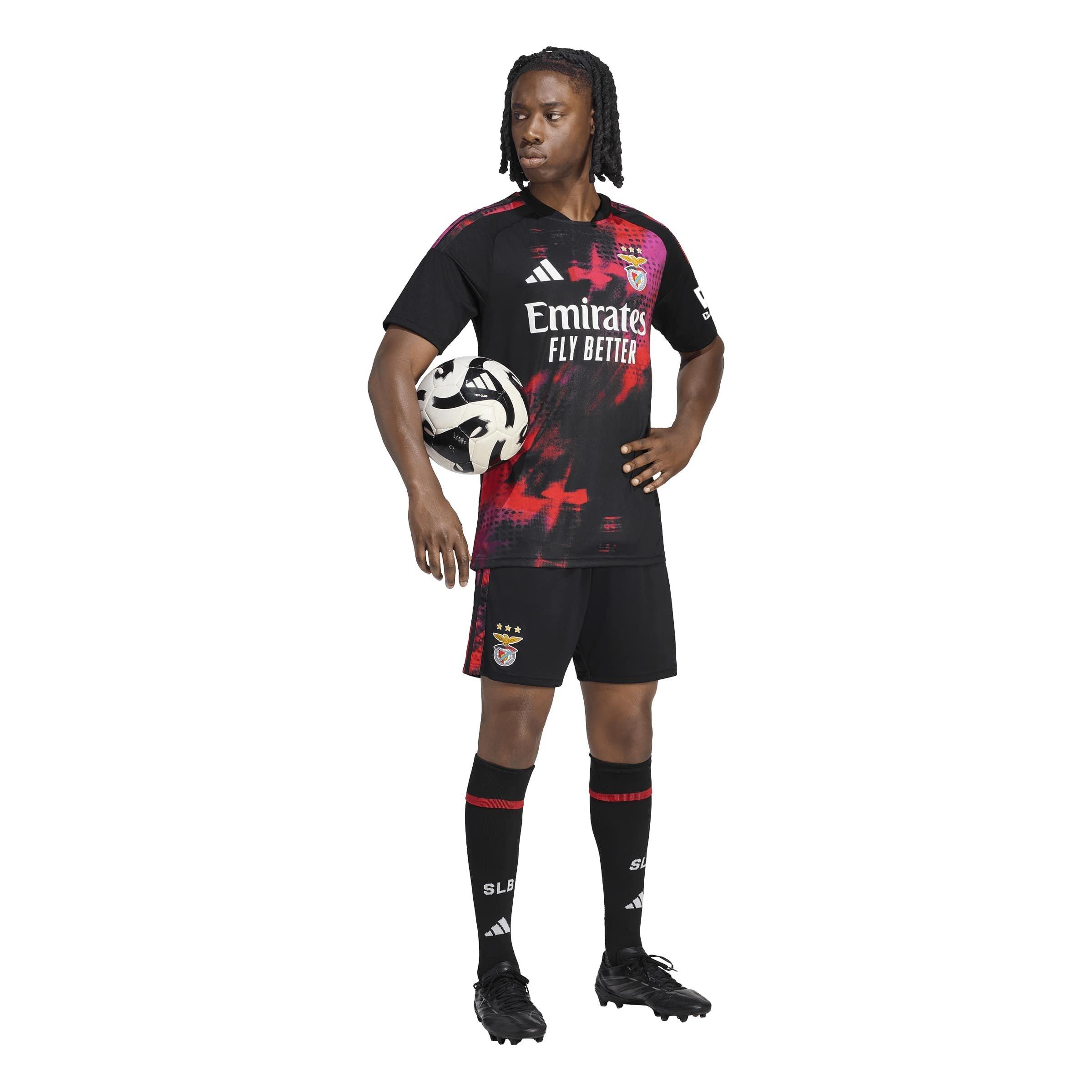 Black/Red - adidas - Men's Benfica Third 24/25 Short-Sleeve AEROREADY Football Shirt - 7