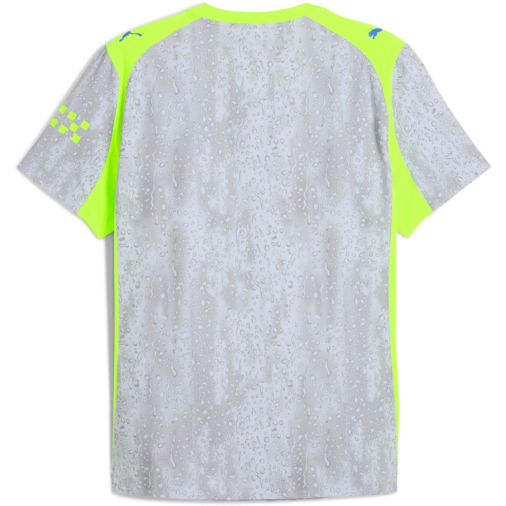 Grey/Green - Puma - Manchester City Authentic Home Shirt 2025 2026 Adults - 2