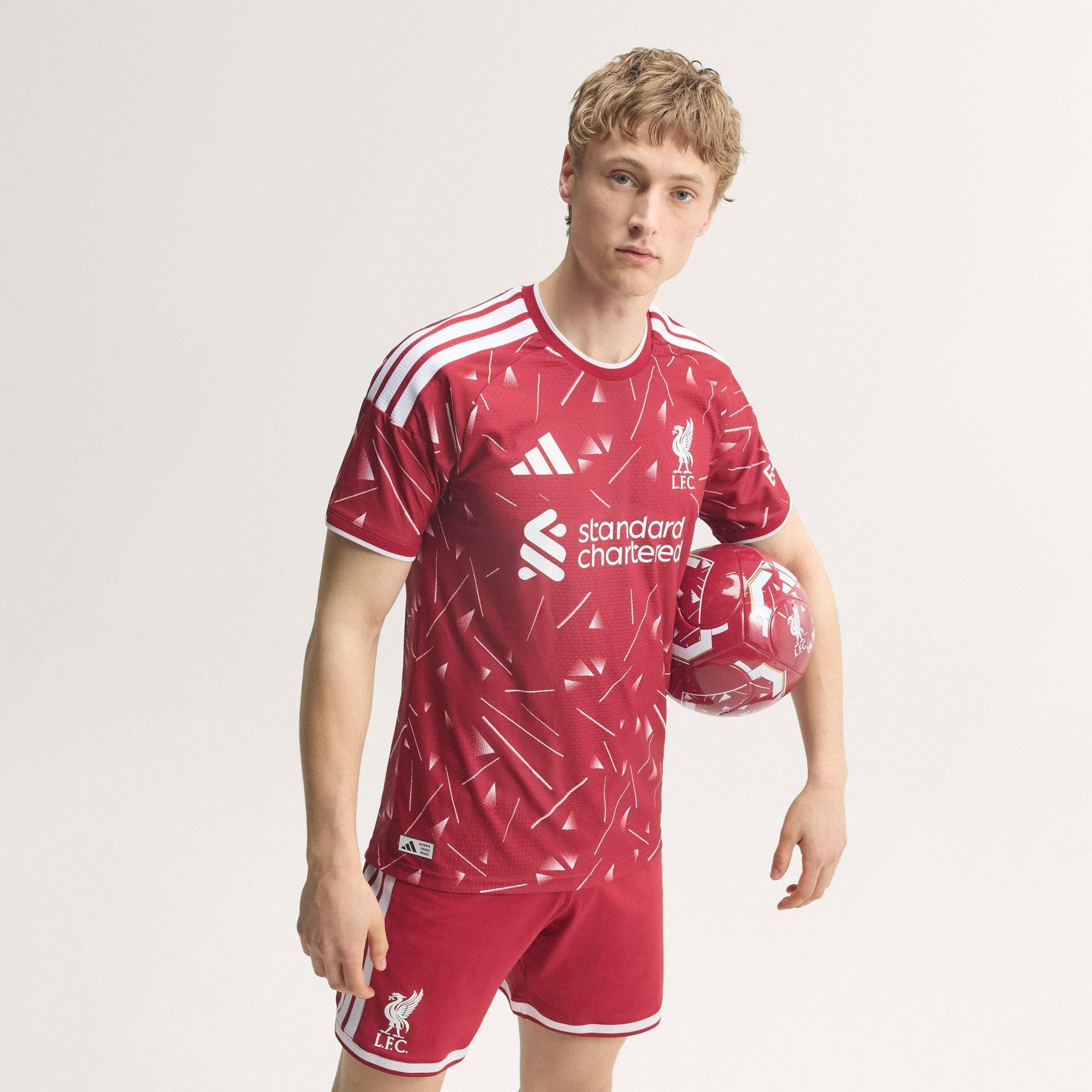 Rot/Weiß - adidas - Liverpool 2026 2027 Authentic Home Shirt Mens - 16