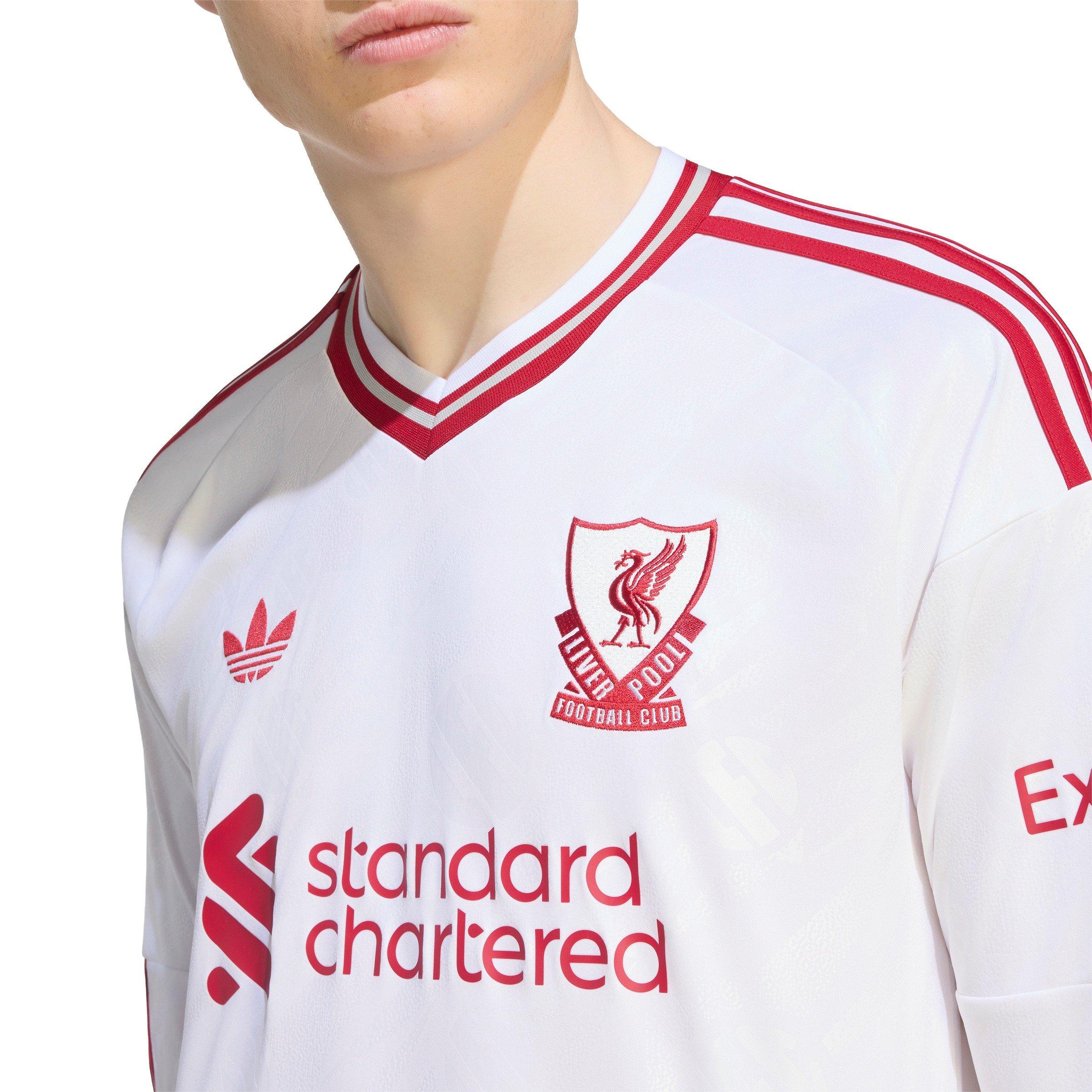White/Red - adidas - Liverpool Away Long-Sleeved Shirt 2026/27 Mens - 5
