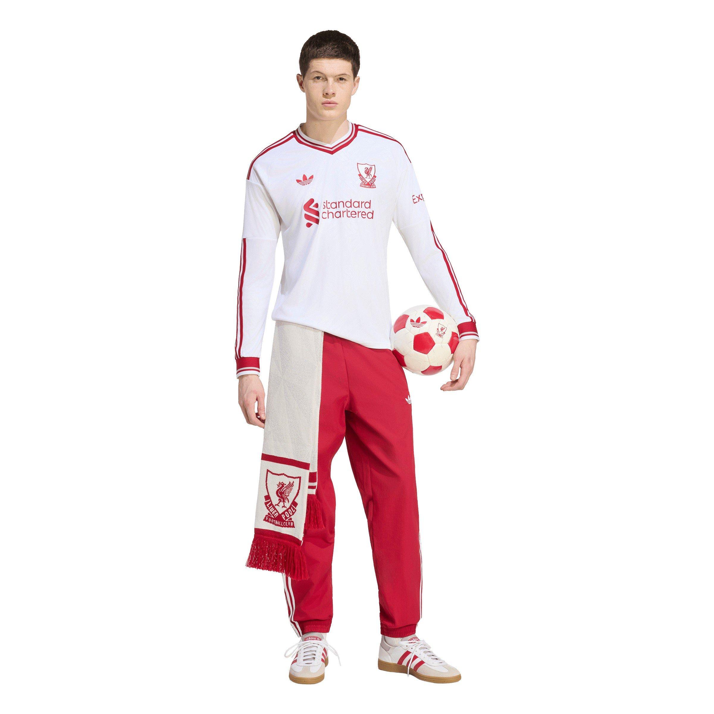 White/Red - adidas - Liverpool Away Long-Sleeved Shirt 2026/27 Mens - 7