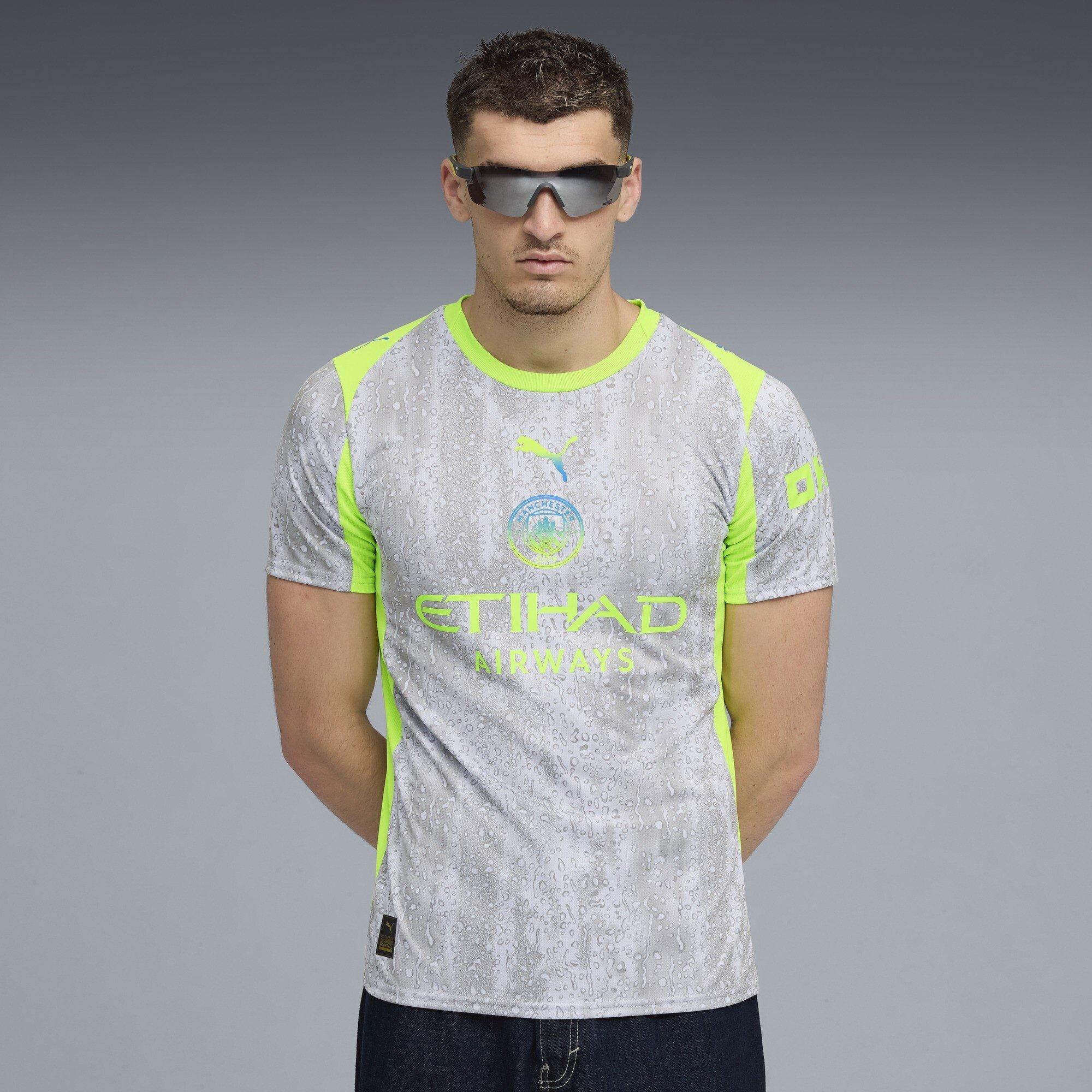 Grey/Green - Puma - Manchester City Third Shirt 2025 2026 Adults - 3