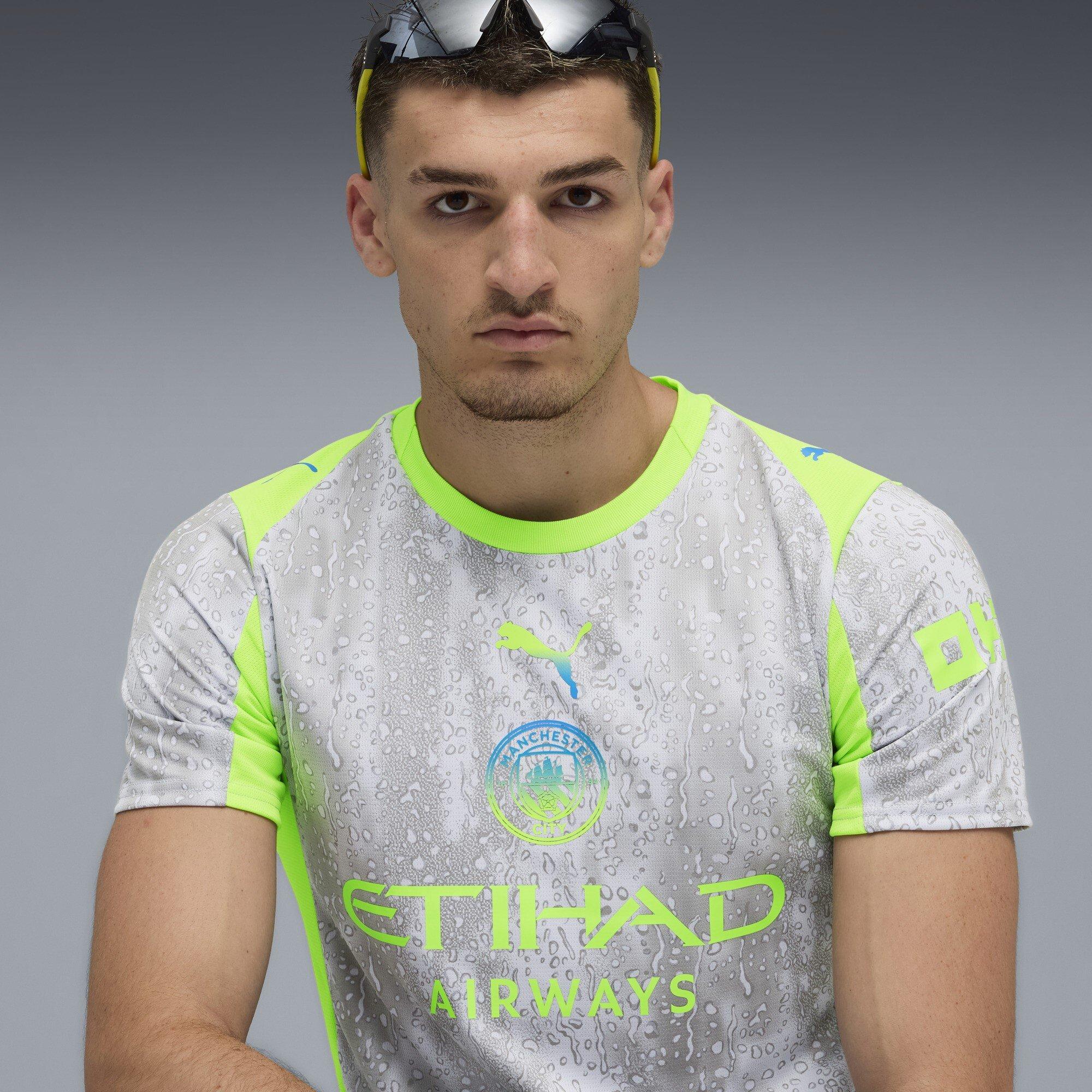 Grey/Green - Puma - Manchester City Third Shirt 2025 2026 Adults - 5