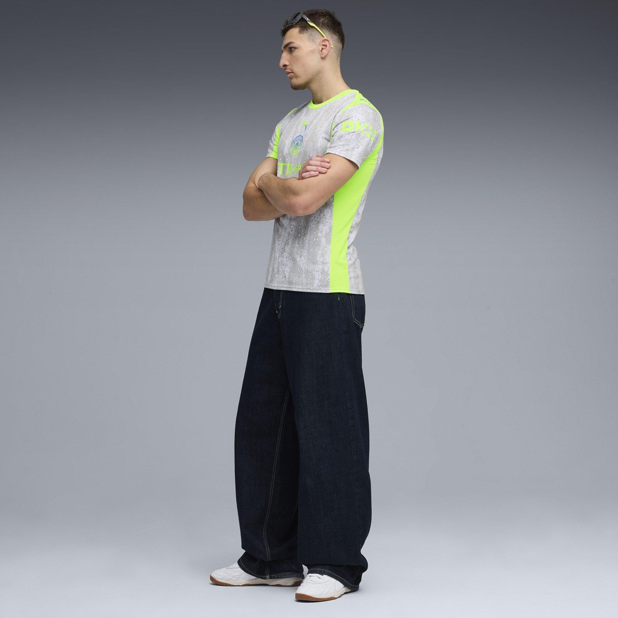 Grey/Green - Puma - Manchester City Third Shirt 2025 2026 Adults - 7