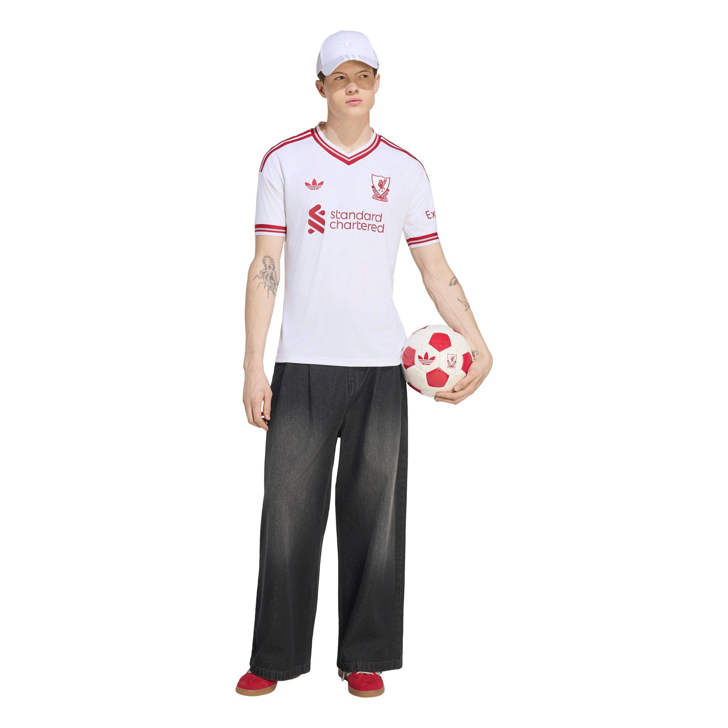 Hvid/Rød - adidas - Men's Liverpool Away 26/27 Short-Sleeve Football Shirt - 7