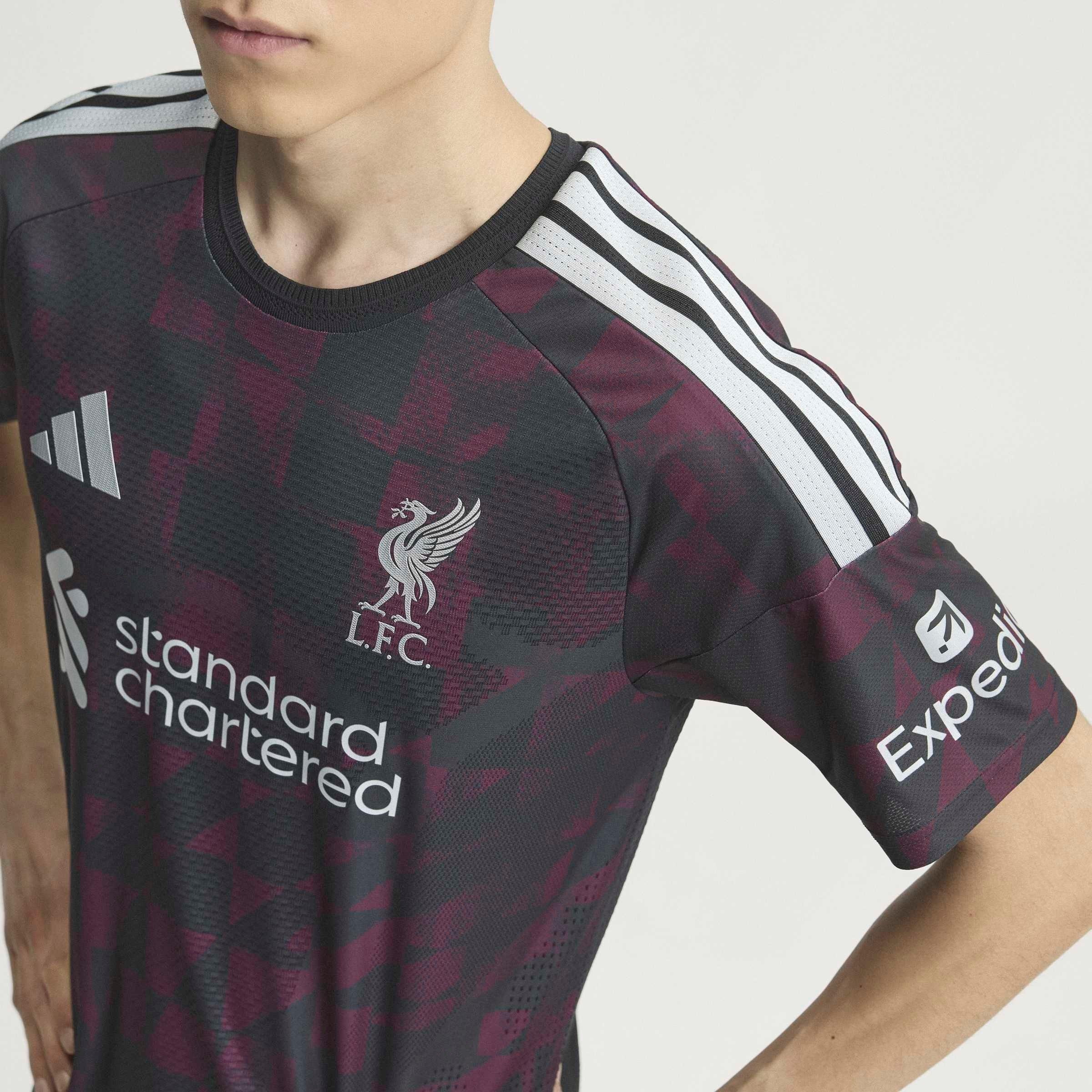 Black/Silver - adidas - Liverpool Authentic Third Shirt 2026/27 Mens - 5