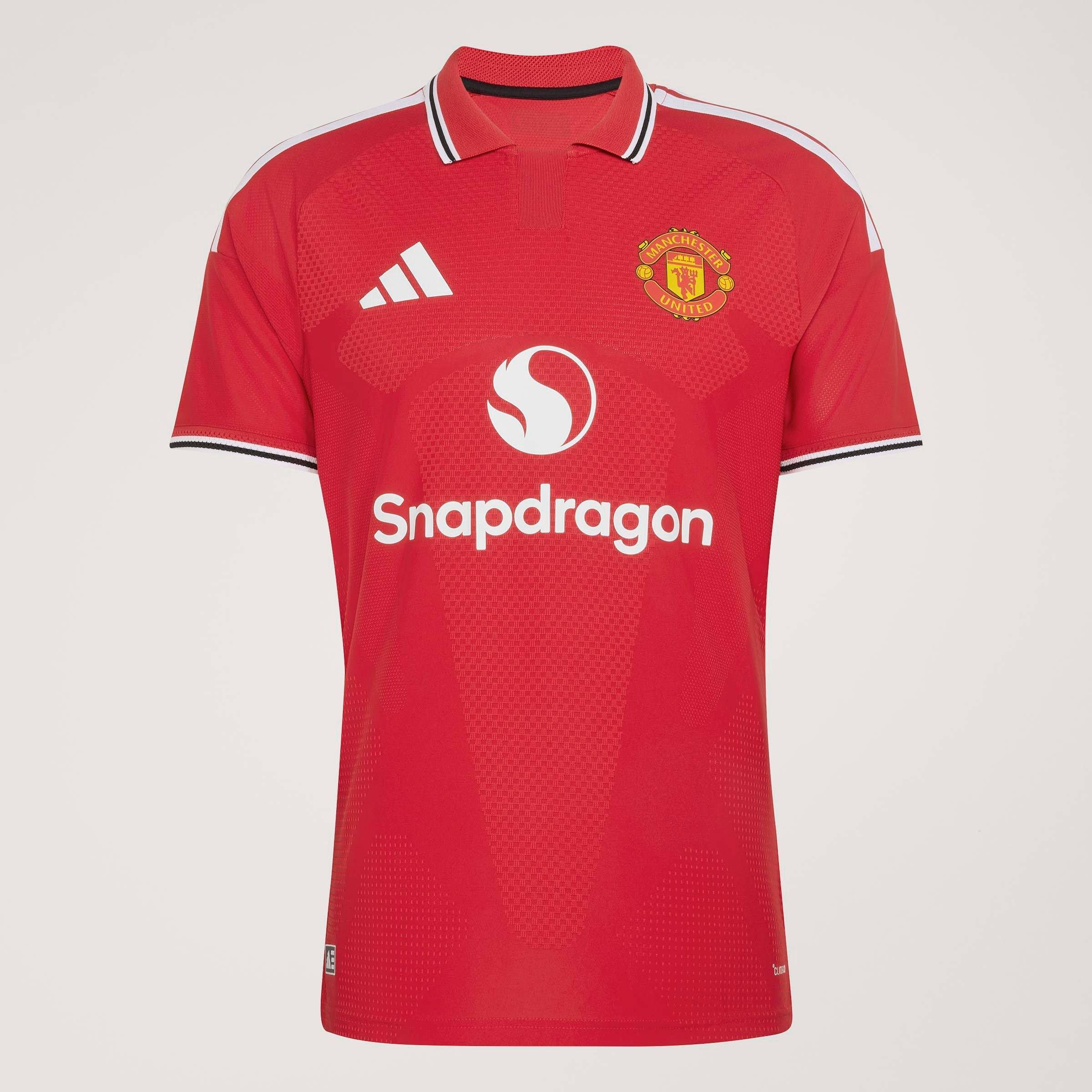 Rot/Weiß - adidas - Manchester United 2026 2027 Authentic Home Shirt Mens - 13