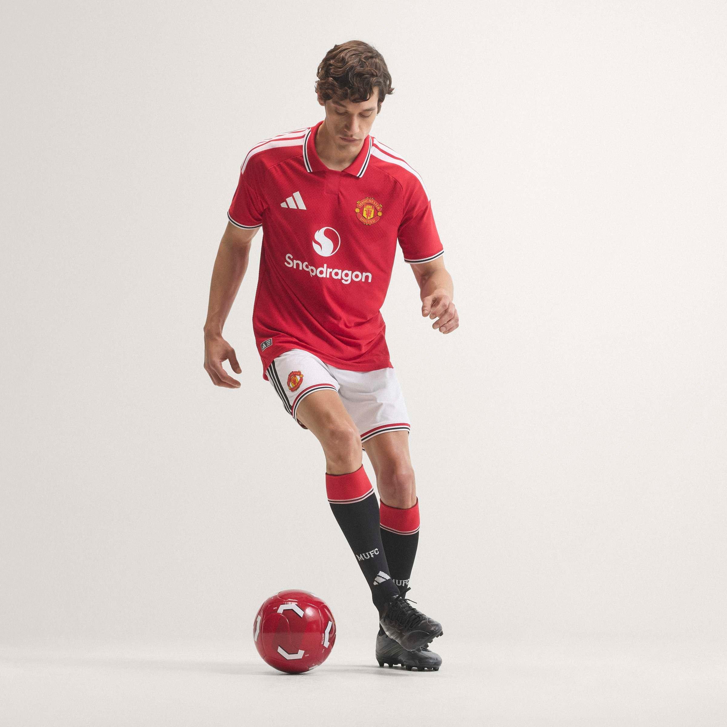 Rot/Weiß - adidas - Manchester United 2026 2027 Authentic Home Shirt Mens - 16