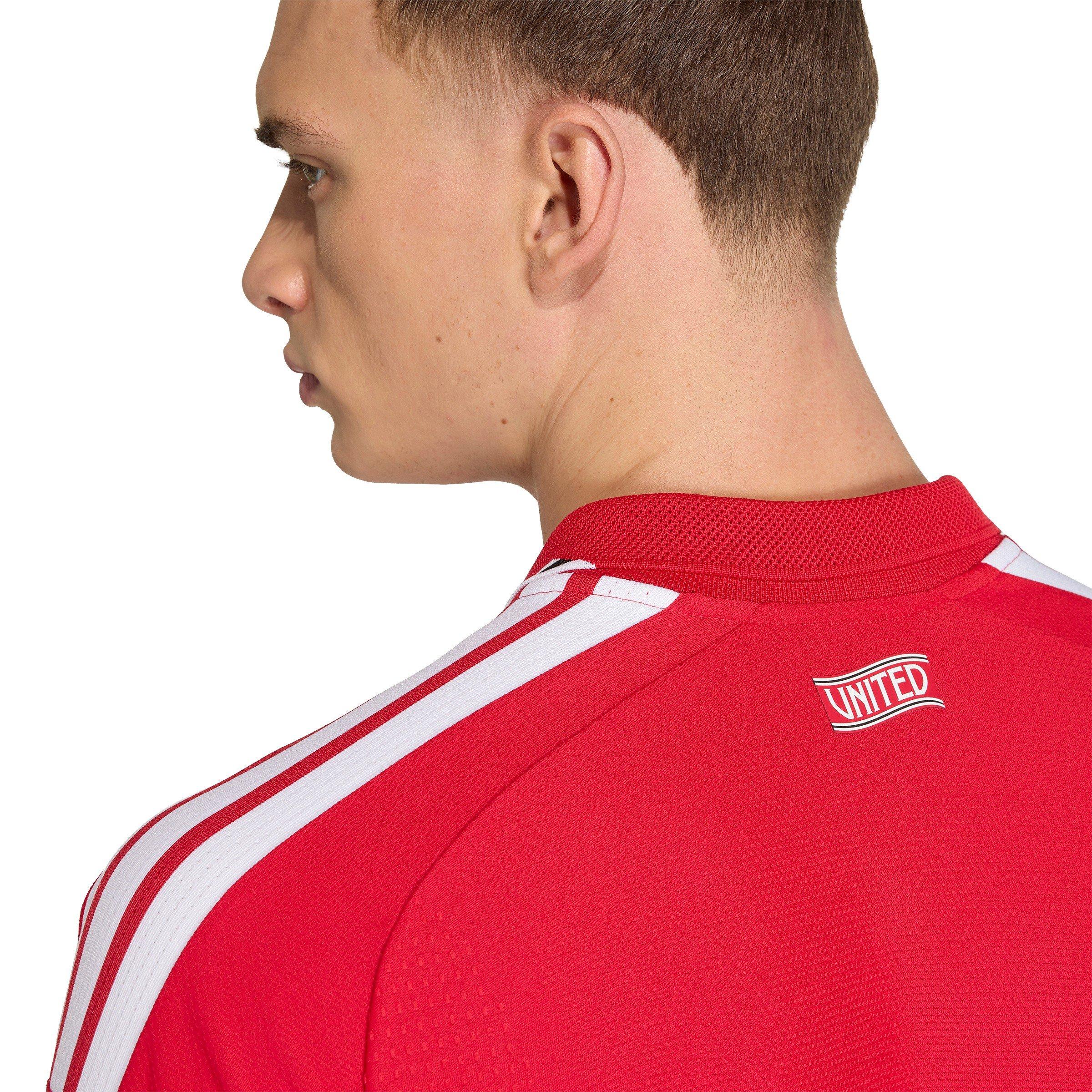 Rot/Weiß - adidas - Manchester United 2026 2027 Authentic Home Shirt Mens - 5