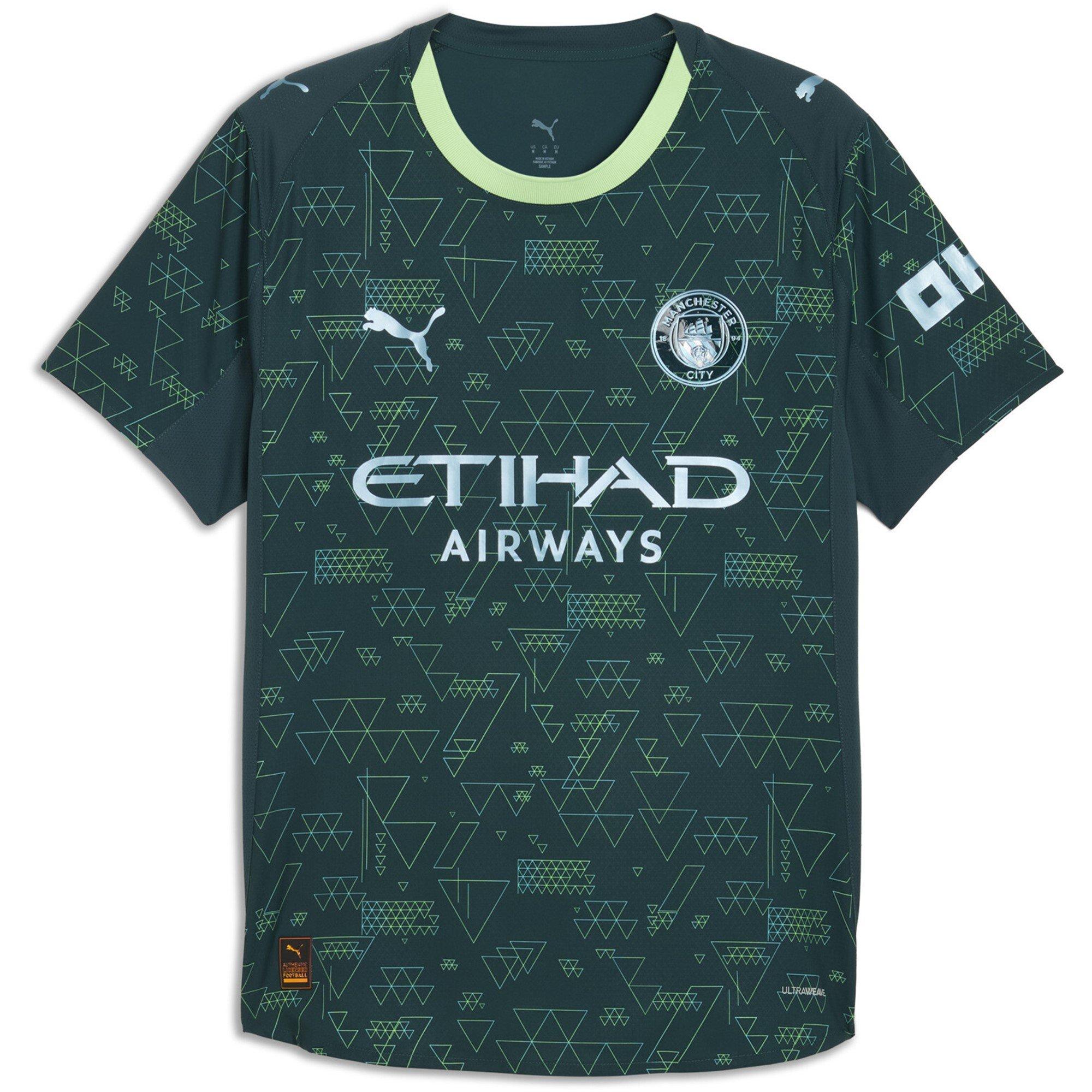 Green - Puma - Manchester City Authentic Fourth Shirt 2025 2026 Mens - 1
