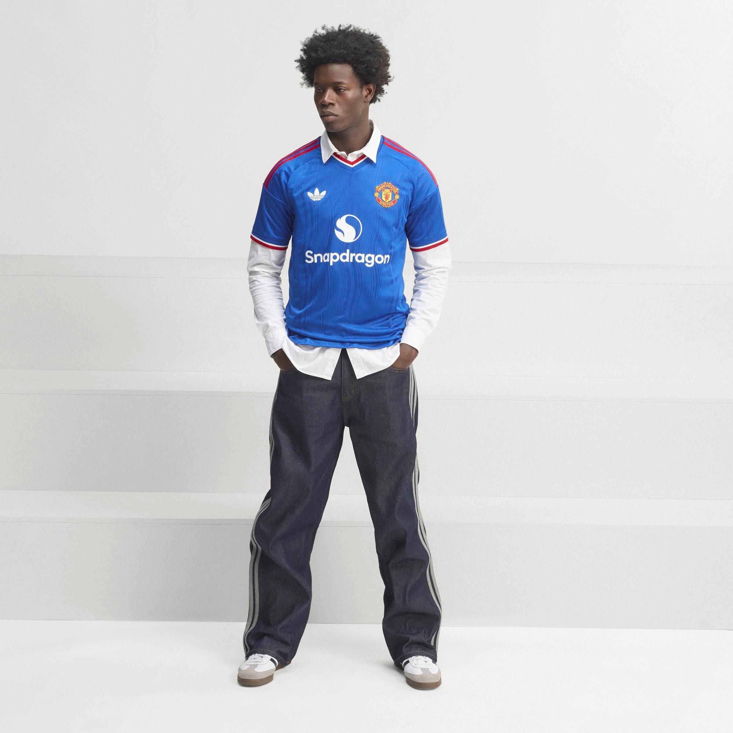 Bleu/Rouge - adidas - Manchester United Authentic Away Shirt 2026/27 Mens - 11