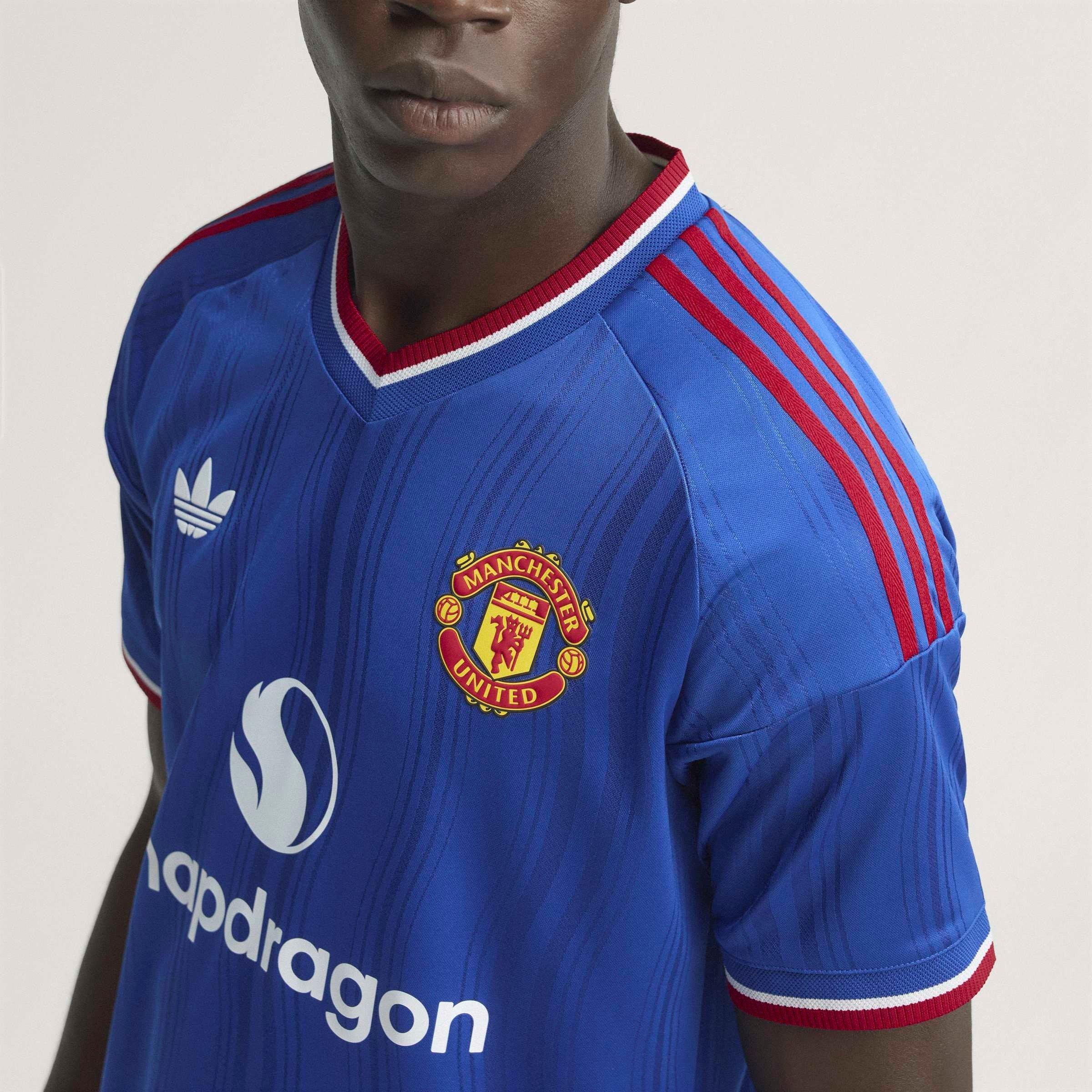Bleu/Rouge - adidas - Manchester United Authentic Away Shirt 2026/27 Mens - 12