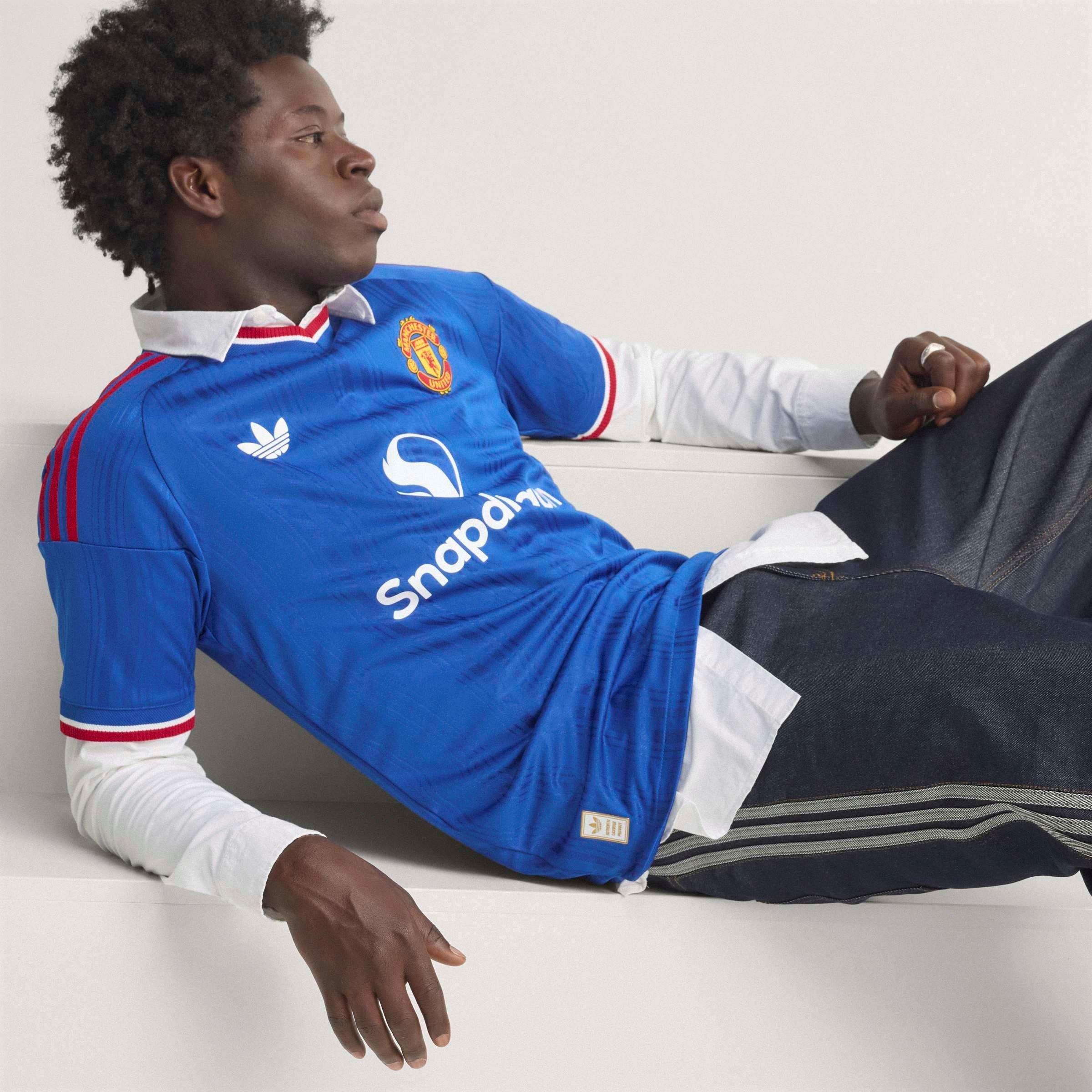 Bleu/Rouge - adidas - Manchester United Authentic Away Shirt 2026/27 Mens - 14