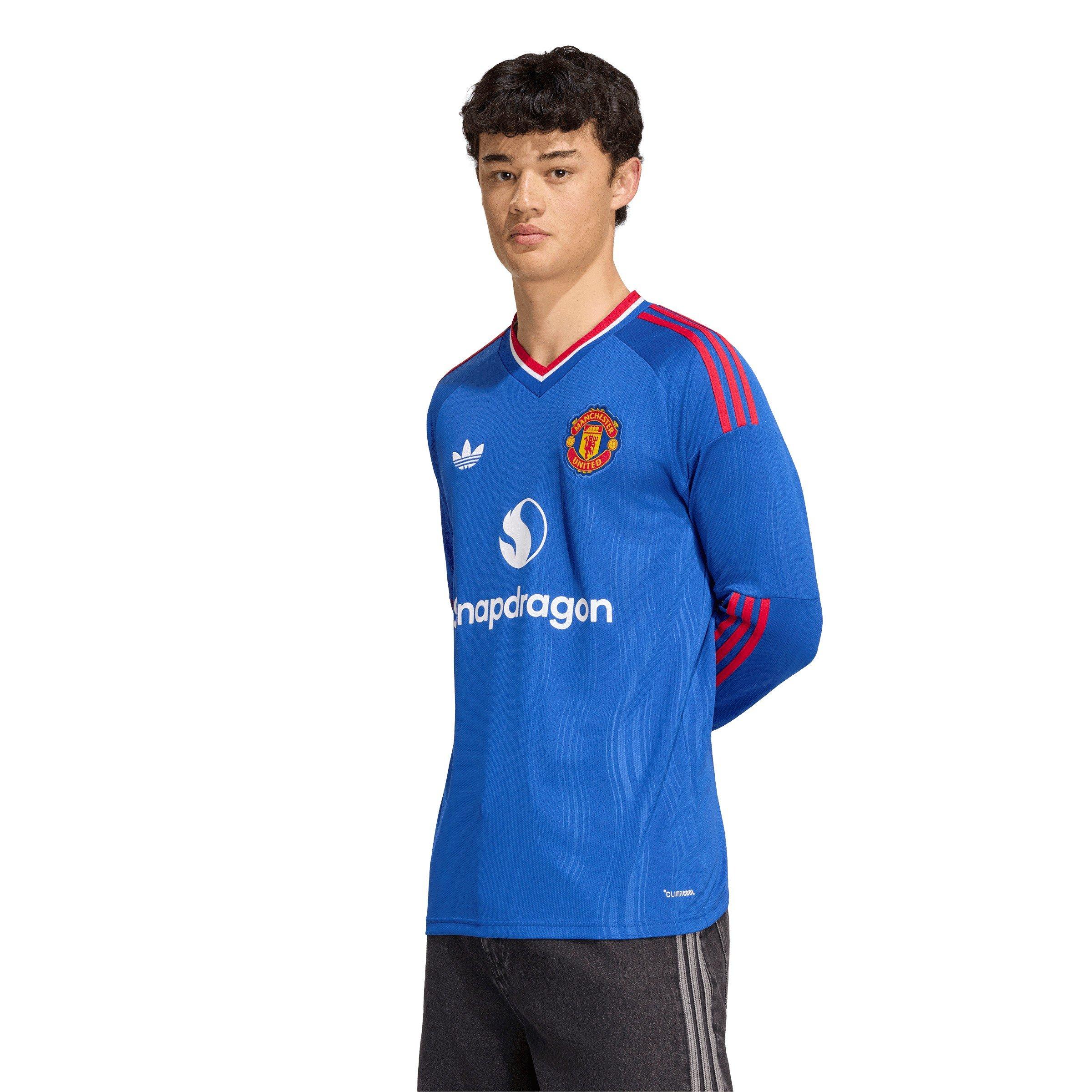 Bleu/Rouge - adidas - Manchester United Away Long-Sleeved Shirt 2026/27 Mens - 3