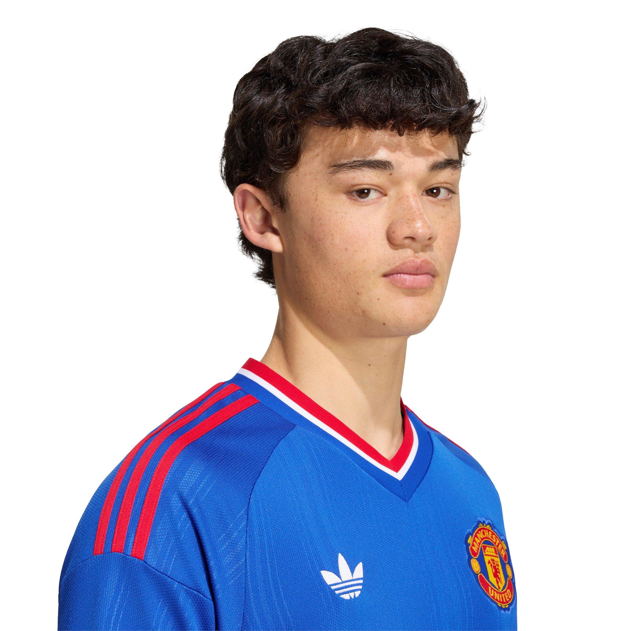 Bleu/Rouge - adidas - Manchester United Away Long-Sleeved Shirt 2026/27 Mens - 5
