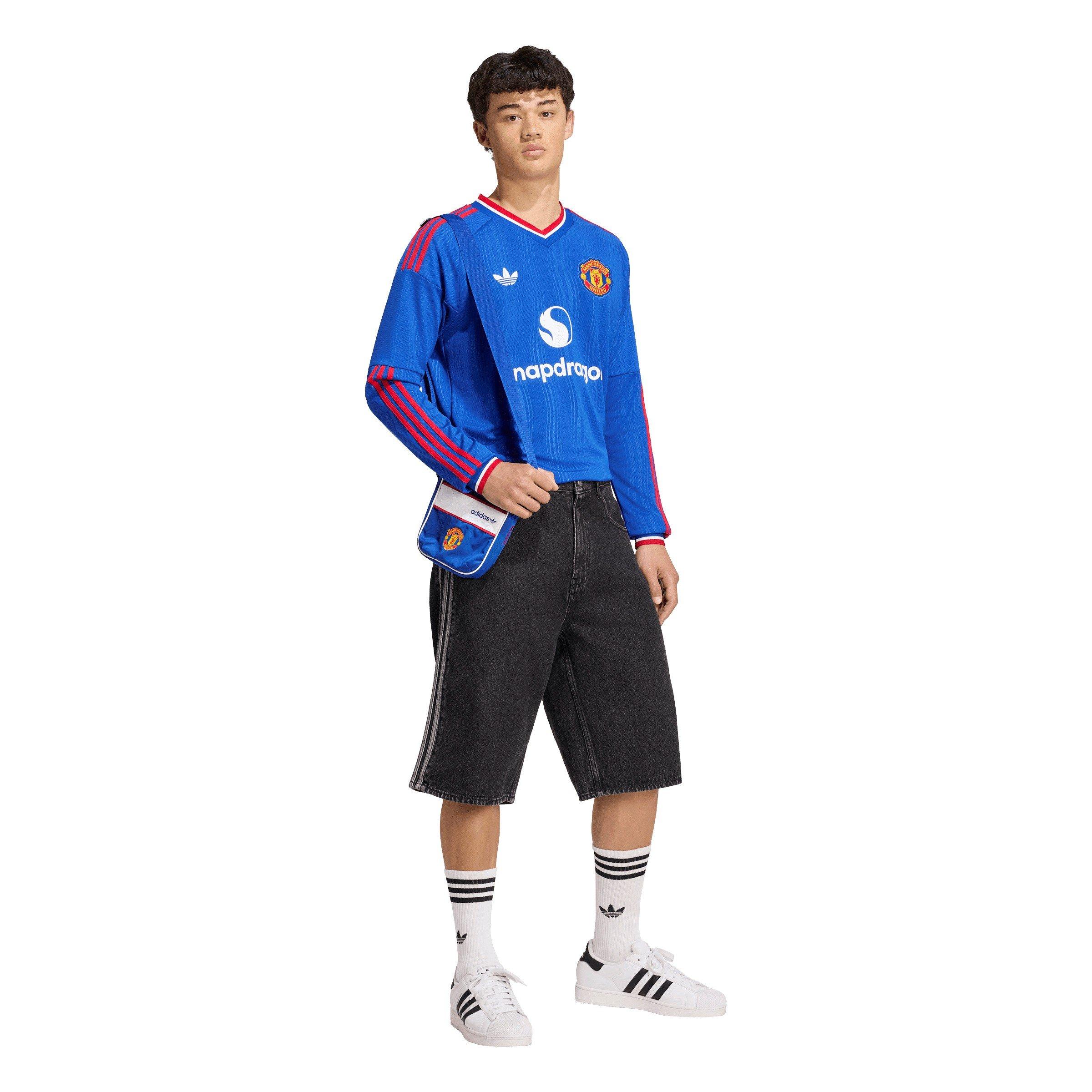 Bleu/Rouge - adidas - Manchester United Away Long-Sleeved Shirt 2026/27 Mens - 7