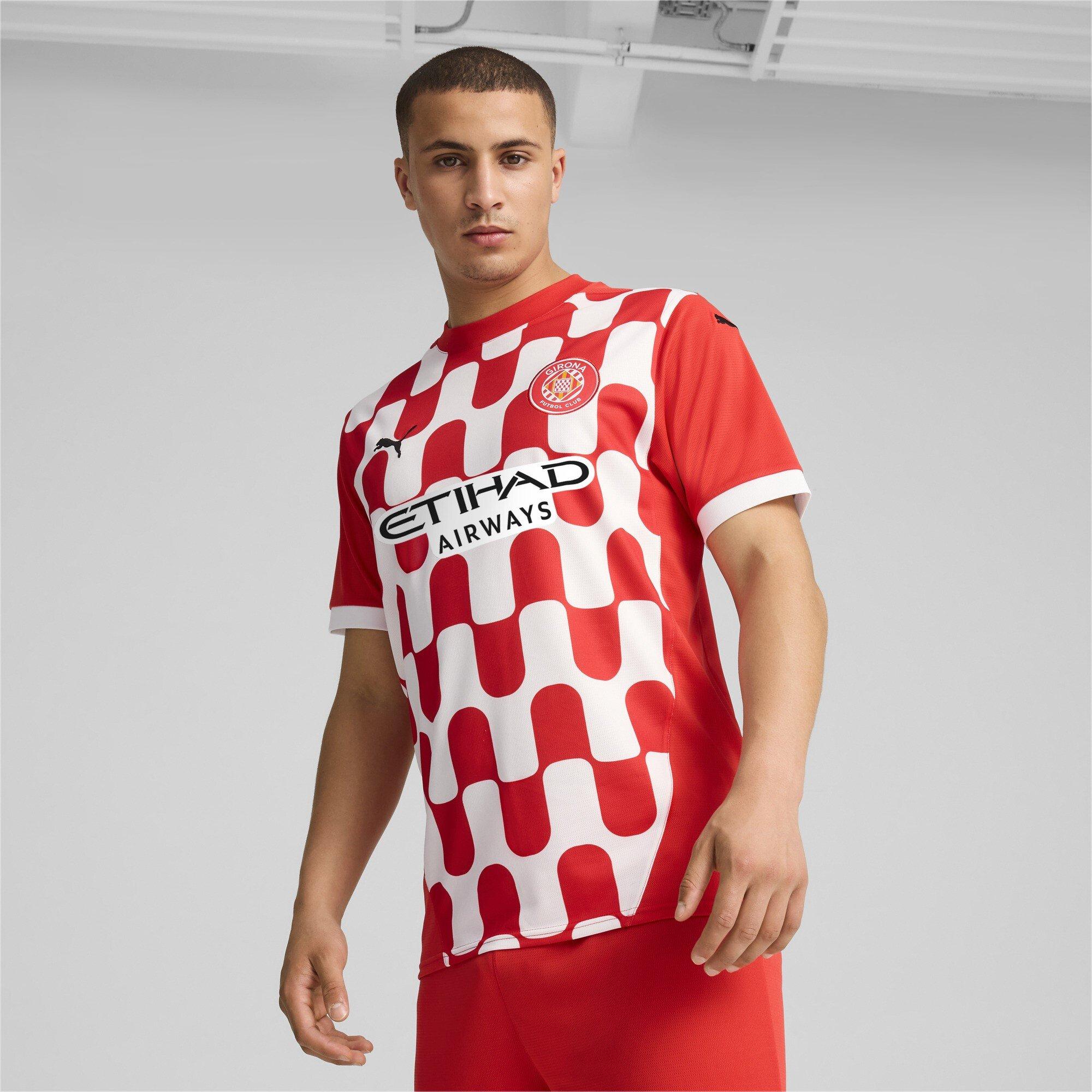Rouge - Puma - Girona Home Shirt 2024 2025 Adults - 2