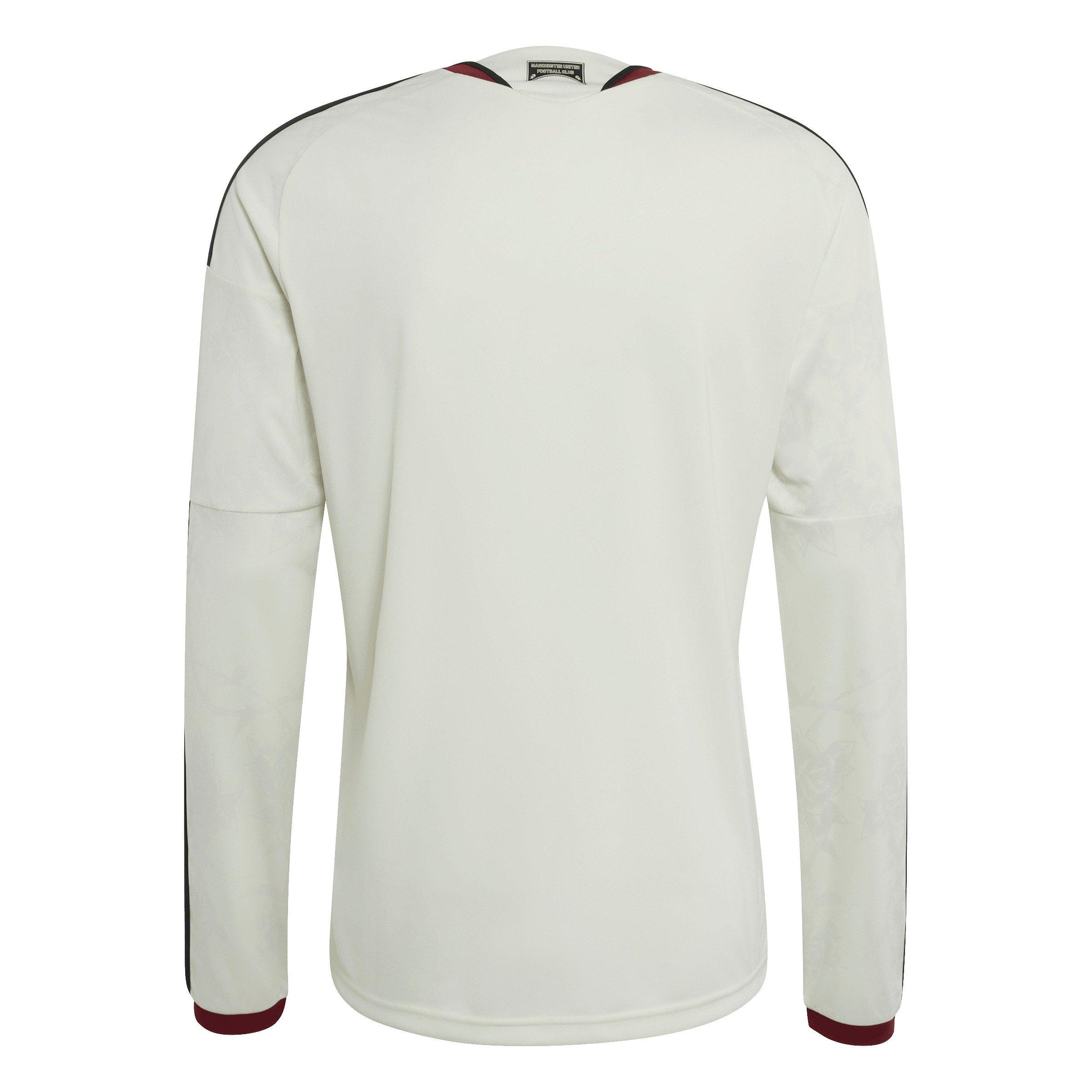White/Red - adidas - Men's Manchester United Third Long-Sleeve Slim-Fit Football Shirt - 2