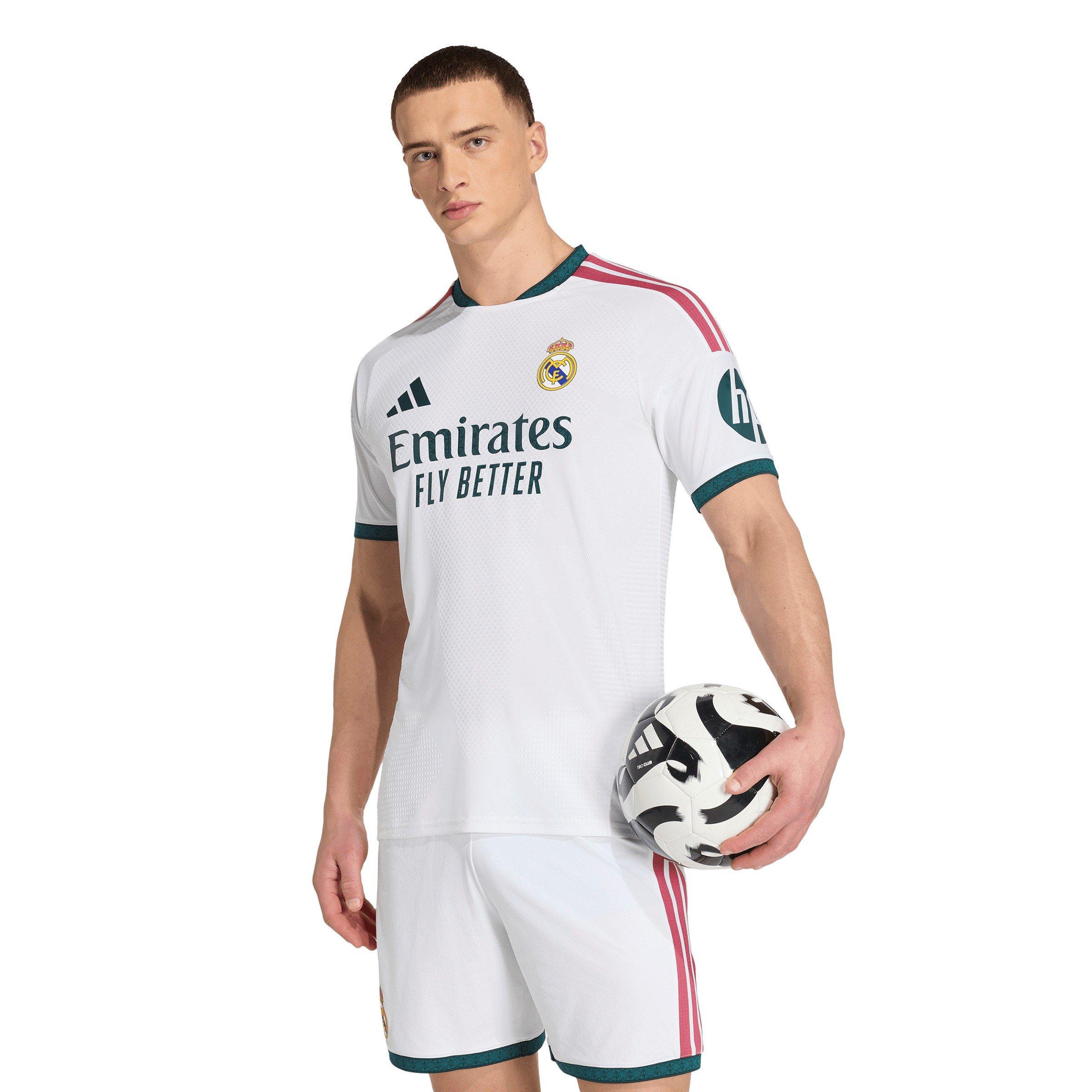 White/Green - adidas - Real Madrid Authentic Home Shirt 2026/27 Mens - 3