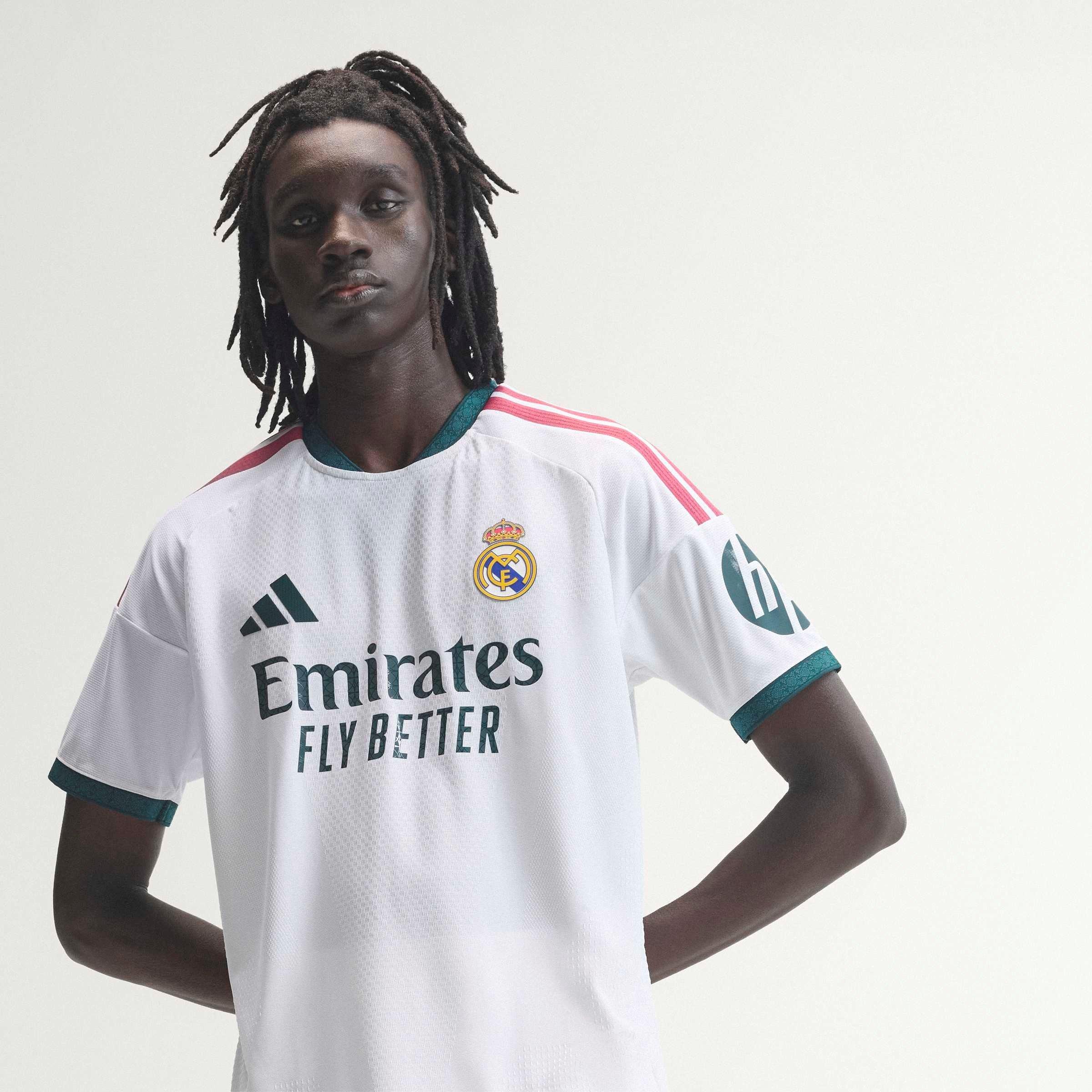 White/Green - adidas - Real Madrid Authentic Home Shirt 2026/27 Mens - 9