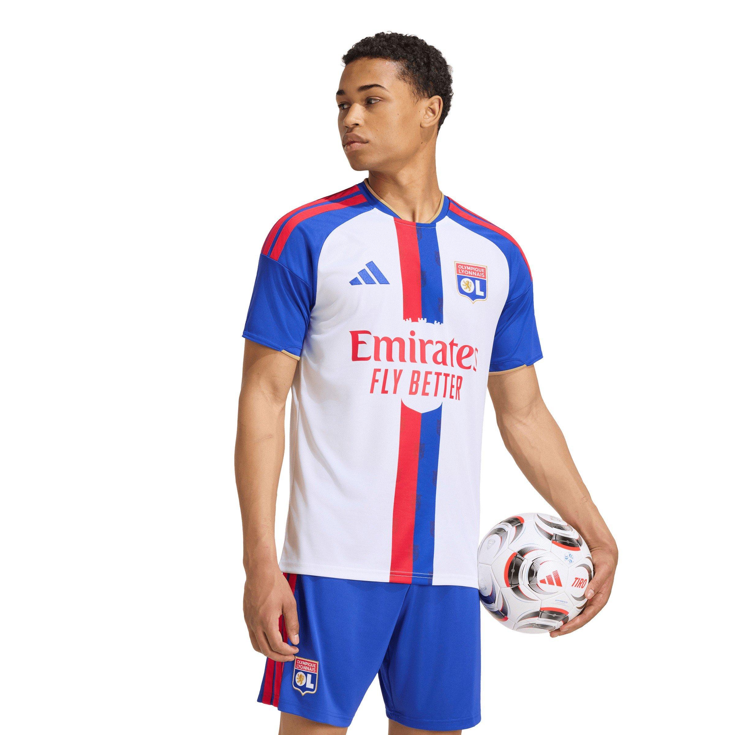 White/Blue - adidas - Olympique Lyon Home Shirt 2026/27 Mens - 3