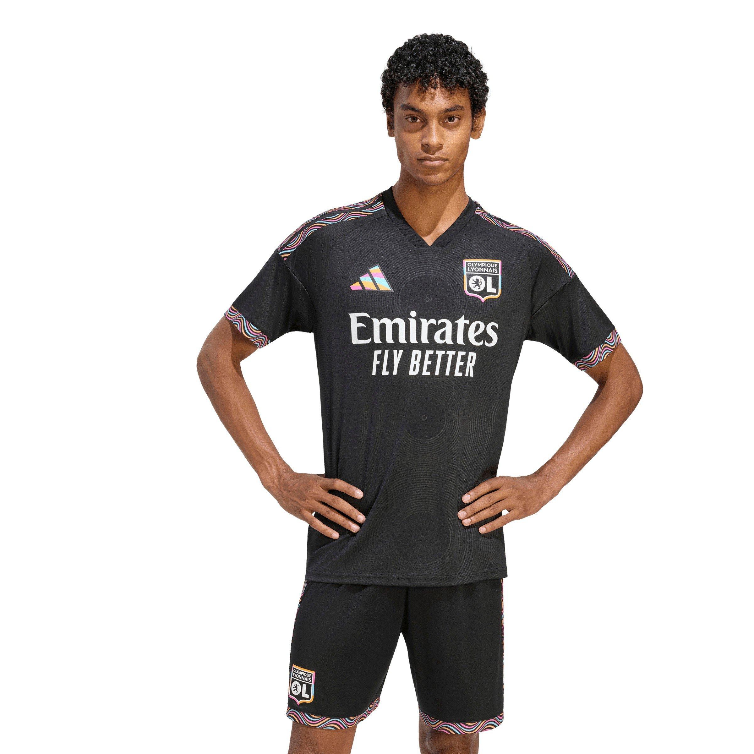 Schwarz/Weiß - adidas - Olympique Third Shirt 2026/27 Mens - 3