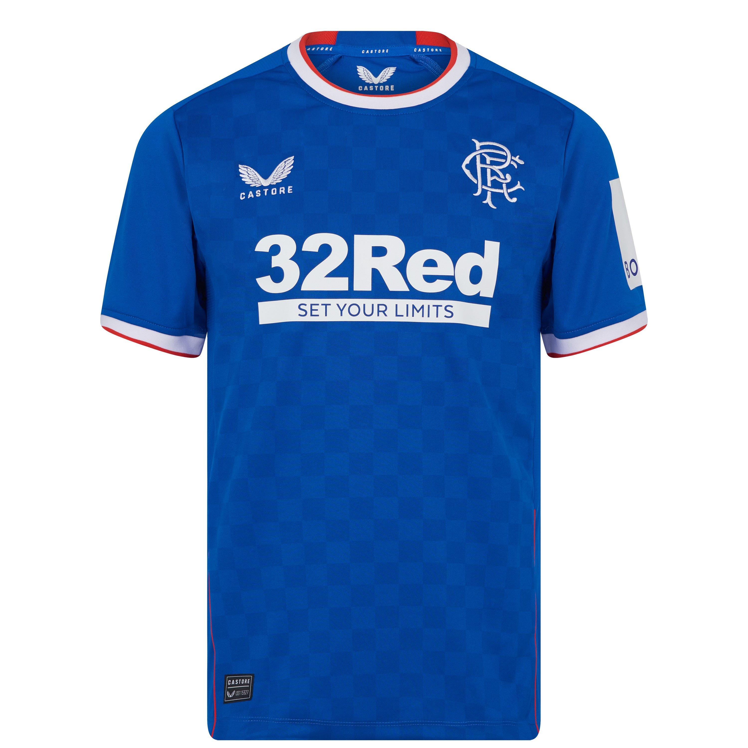 Plava - Castore - Rangers Home Shirt Mens 2023 2024 - 1