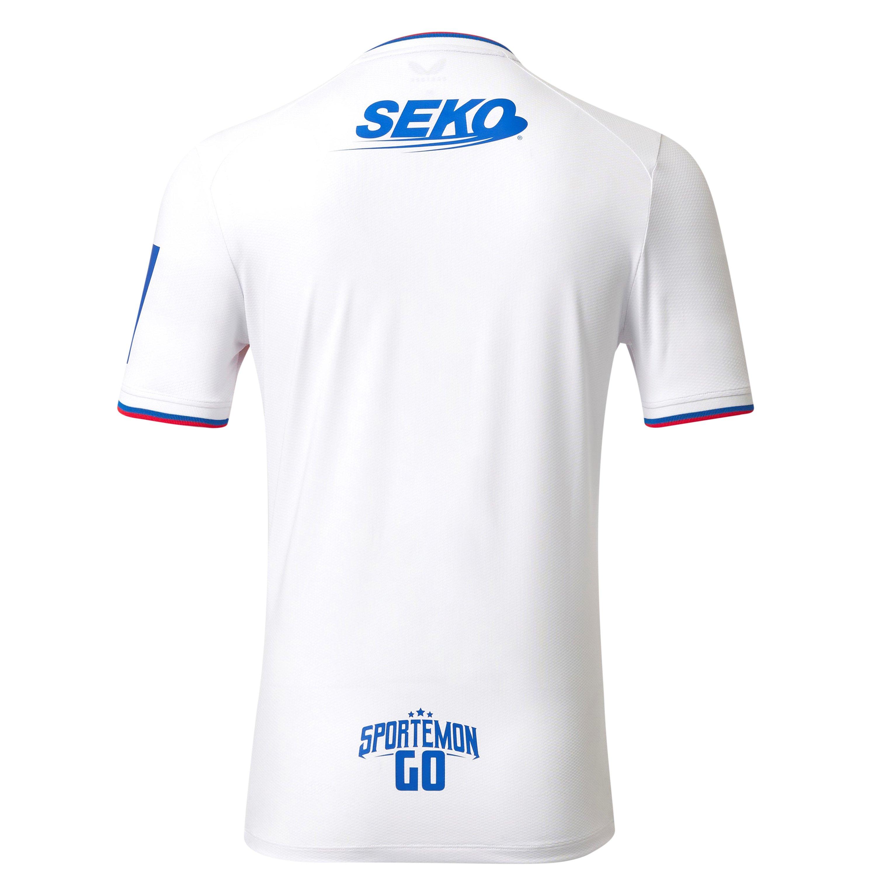 Weiß/Rot - Castore - Rangers FC Away Shirt 2022 2023 Mens - 2