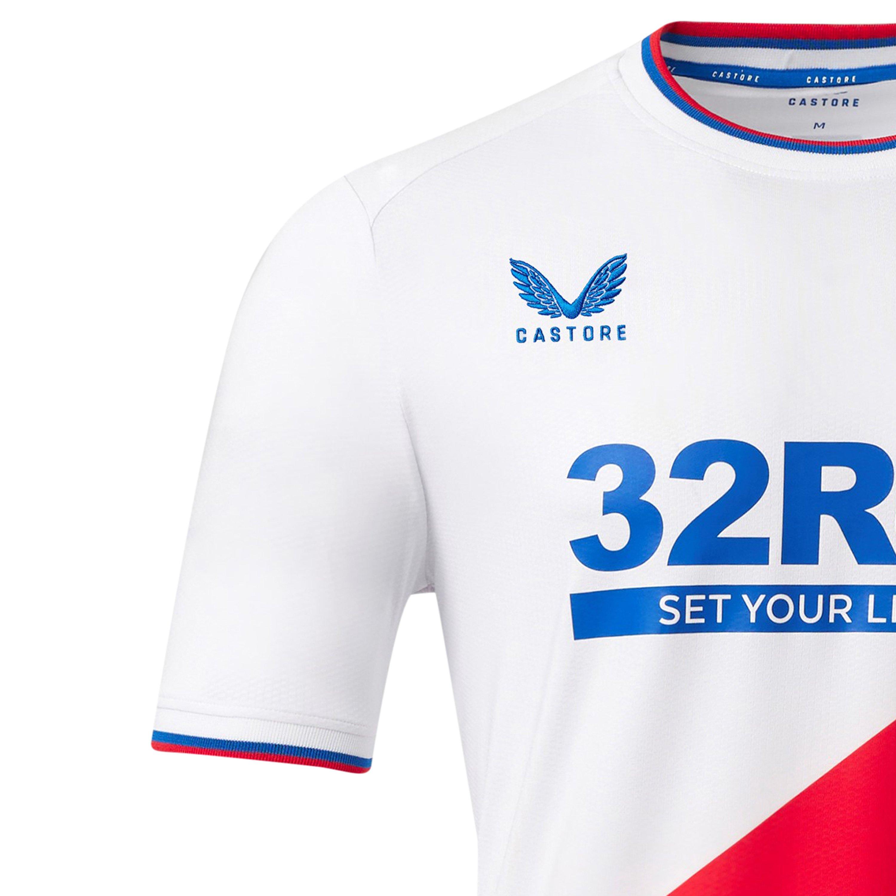 Weiß/Rot - Castore - Rangers FC Away Shirt 2022 2023 Mens - 4