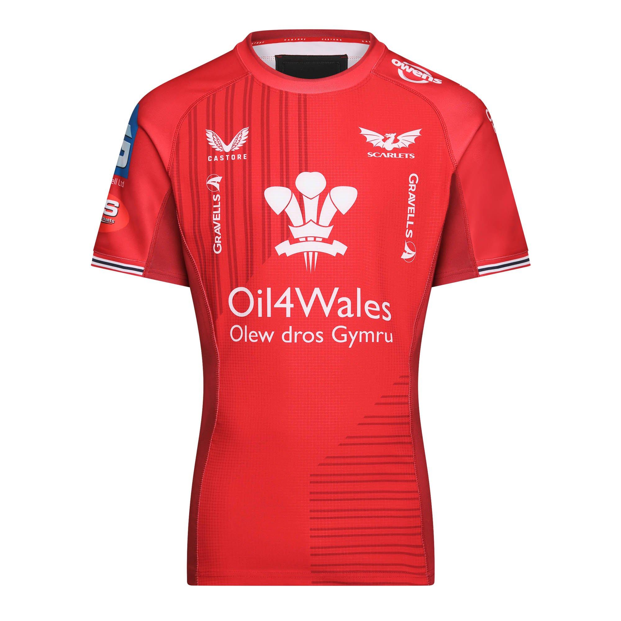 Scrlt/ScrltSg - Castore - Mens Rugby Scarlets Authentic Home Kit 2023 2024 - 1