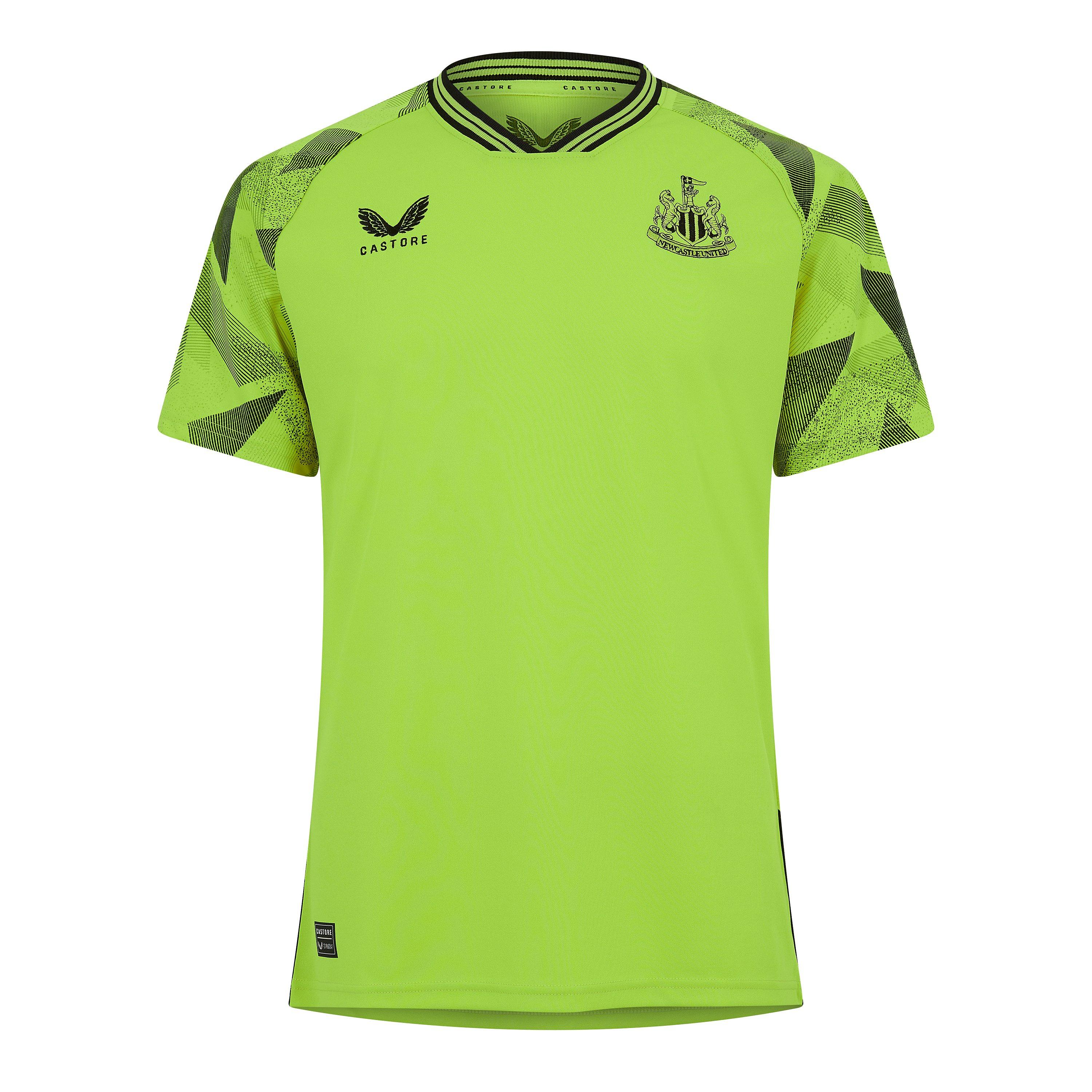 Castore Men's Domestic Football Shirt - Acidlime/Caviar - L