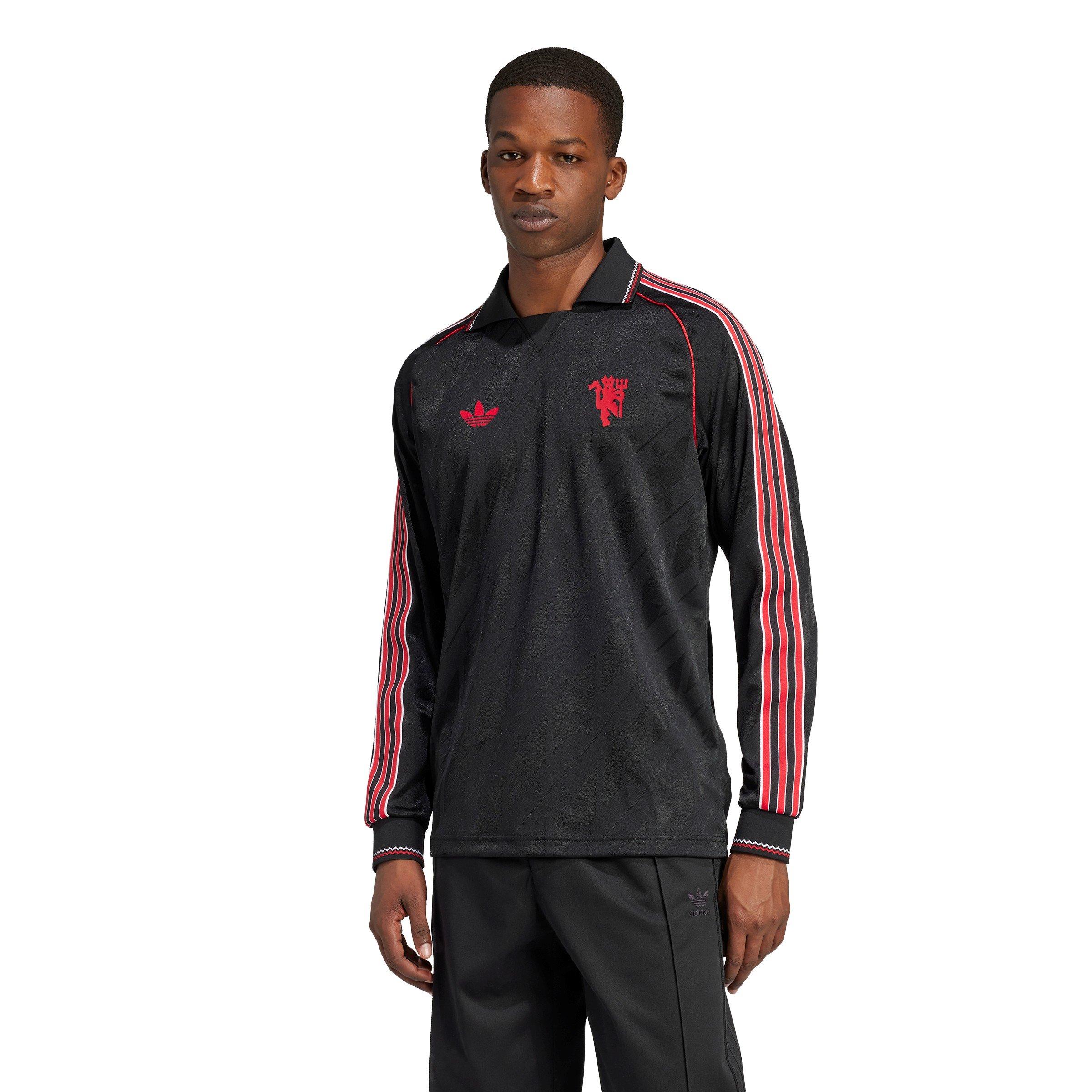 Preto - adidas - Mufc Ls Jsy Football Shirt Mens - 3