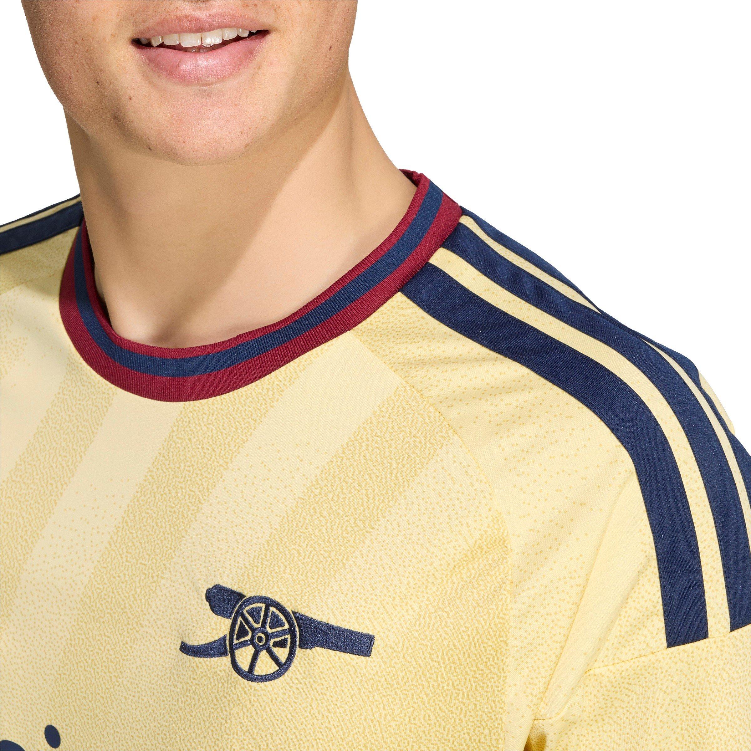 Geel/Zwart - adidas - Men's Arsenal Third 24/25 Long-Sleeve Slim-Fit Football Shirt - 5