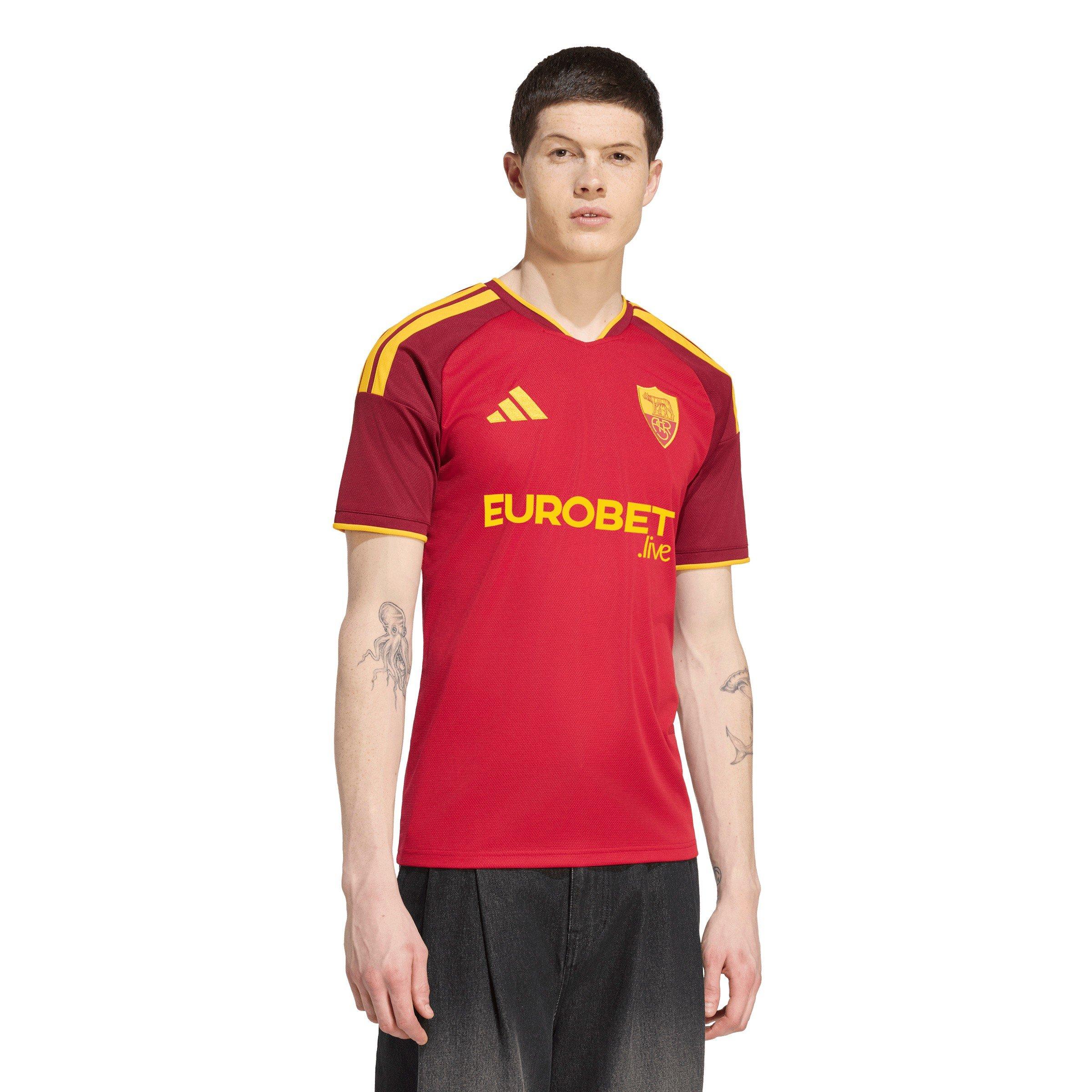 Rouge/Orange - adidas - AS Roma Home Shirt 2026/27 Mens - 3