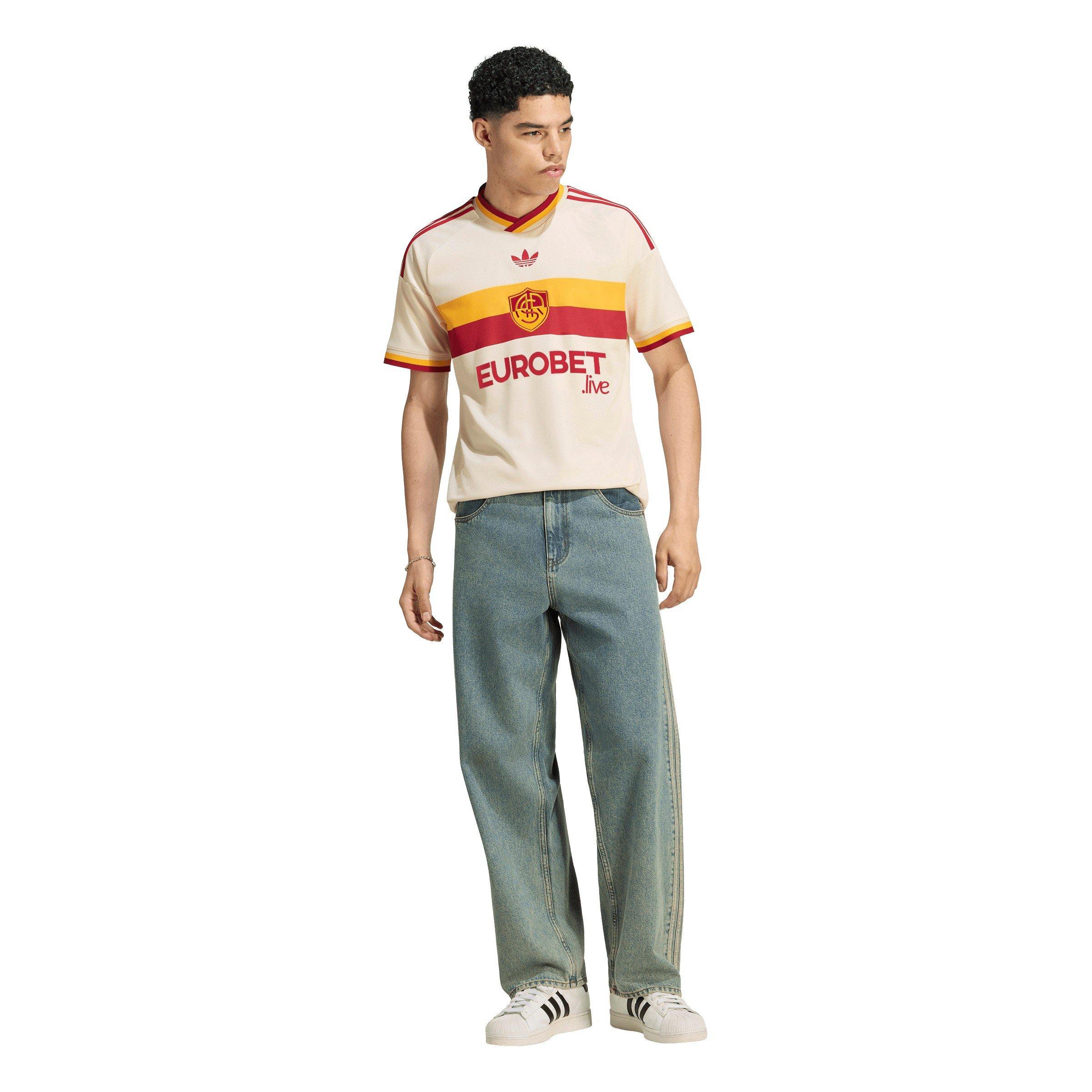 Branco/Laranja - adidas - AS Roma Away Shirt 2026/27 Mens - 7