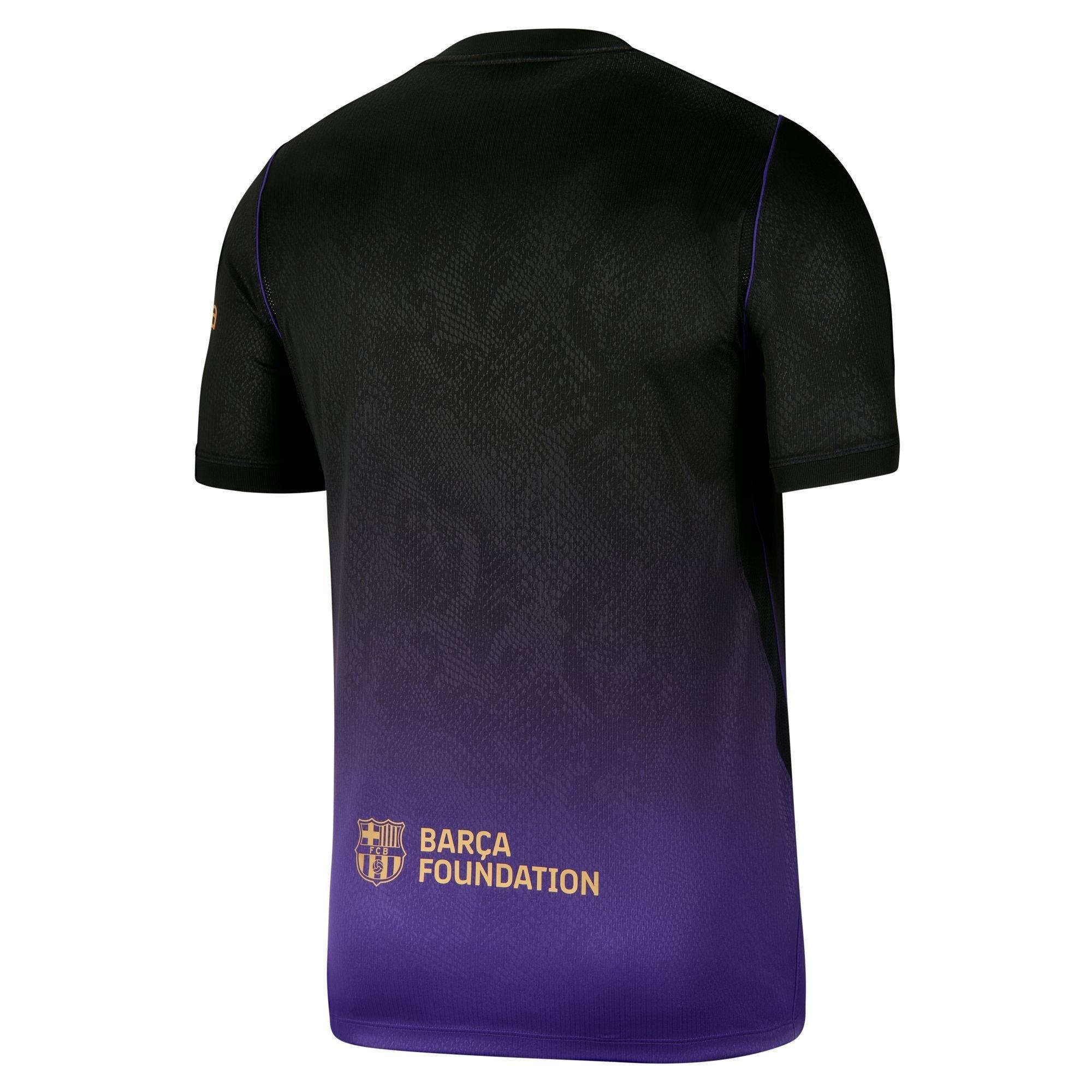 Lilla/Sort - Nike - Men's Barcelona Away 24/25 Short-Sleeve Slim-Fit Football Shirt - 2
